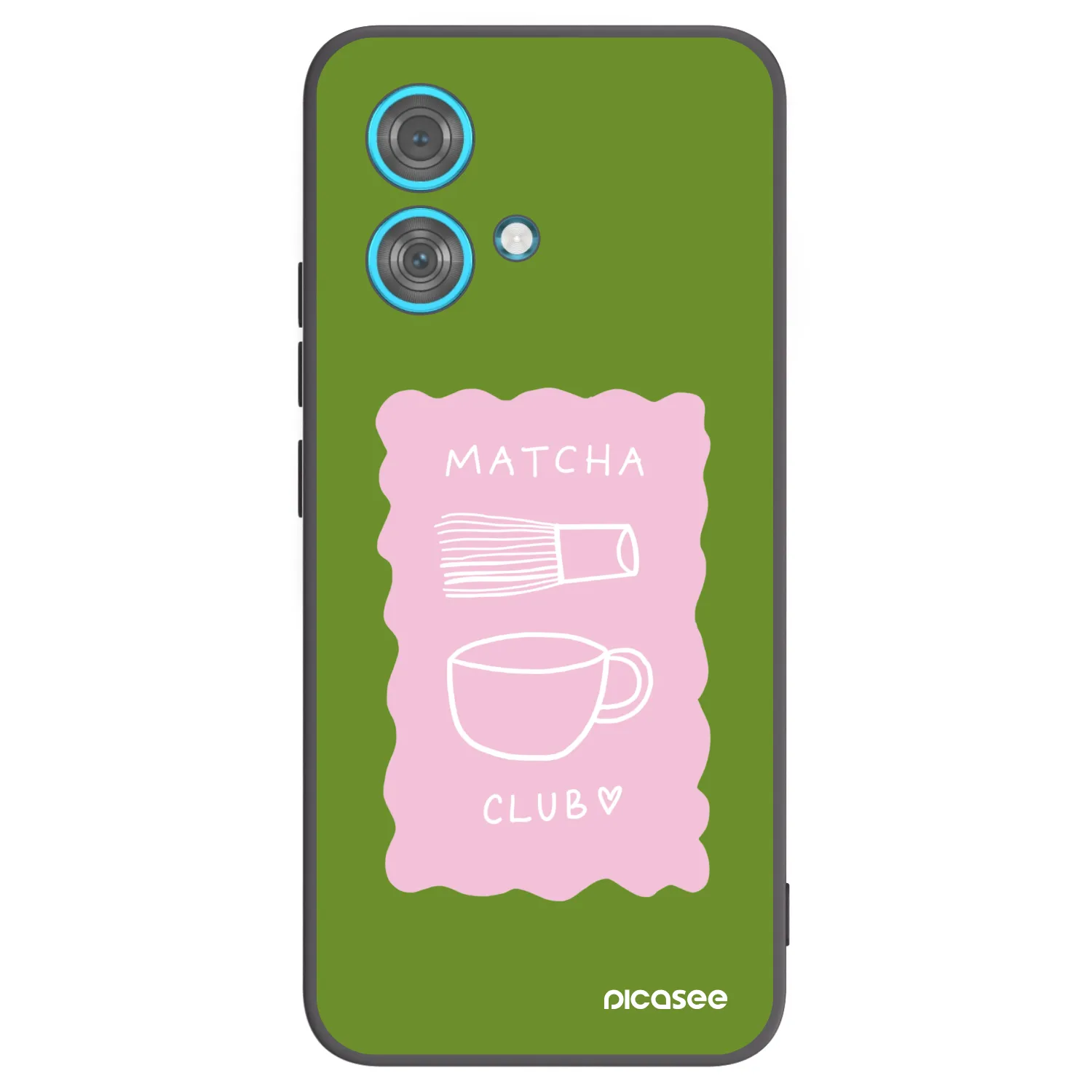 Picasee silikonski črni ovitek za Motorola Edge 40 Neo - Matcha club