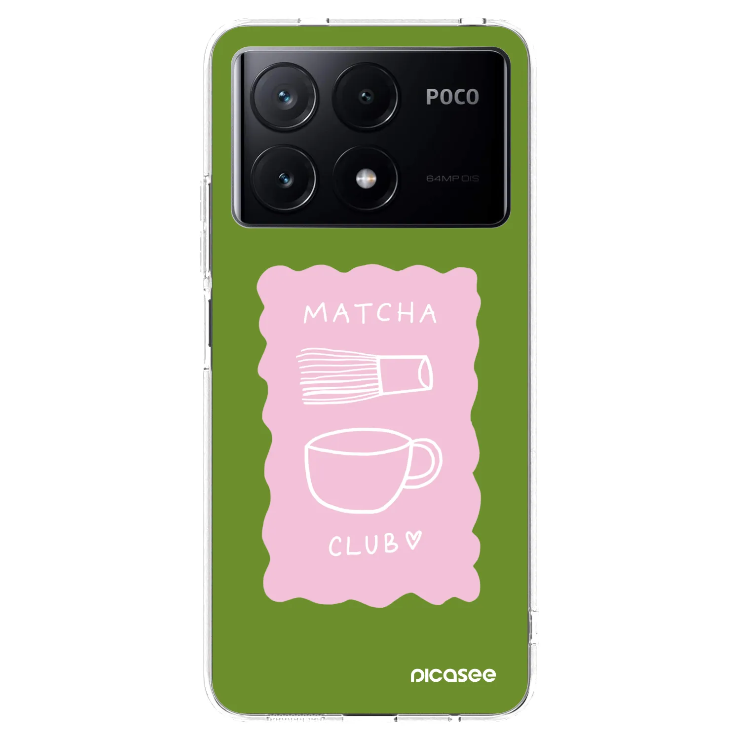 Picasee silikonski prozorni ovitek za Xiaomi Poco X6 Pro - Matcha club