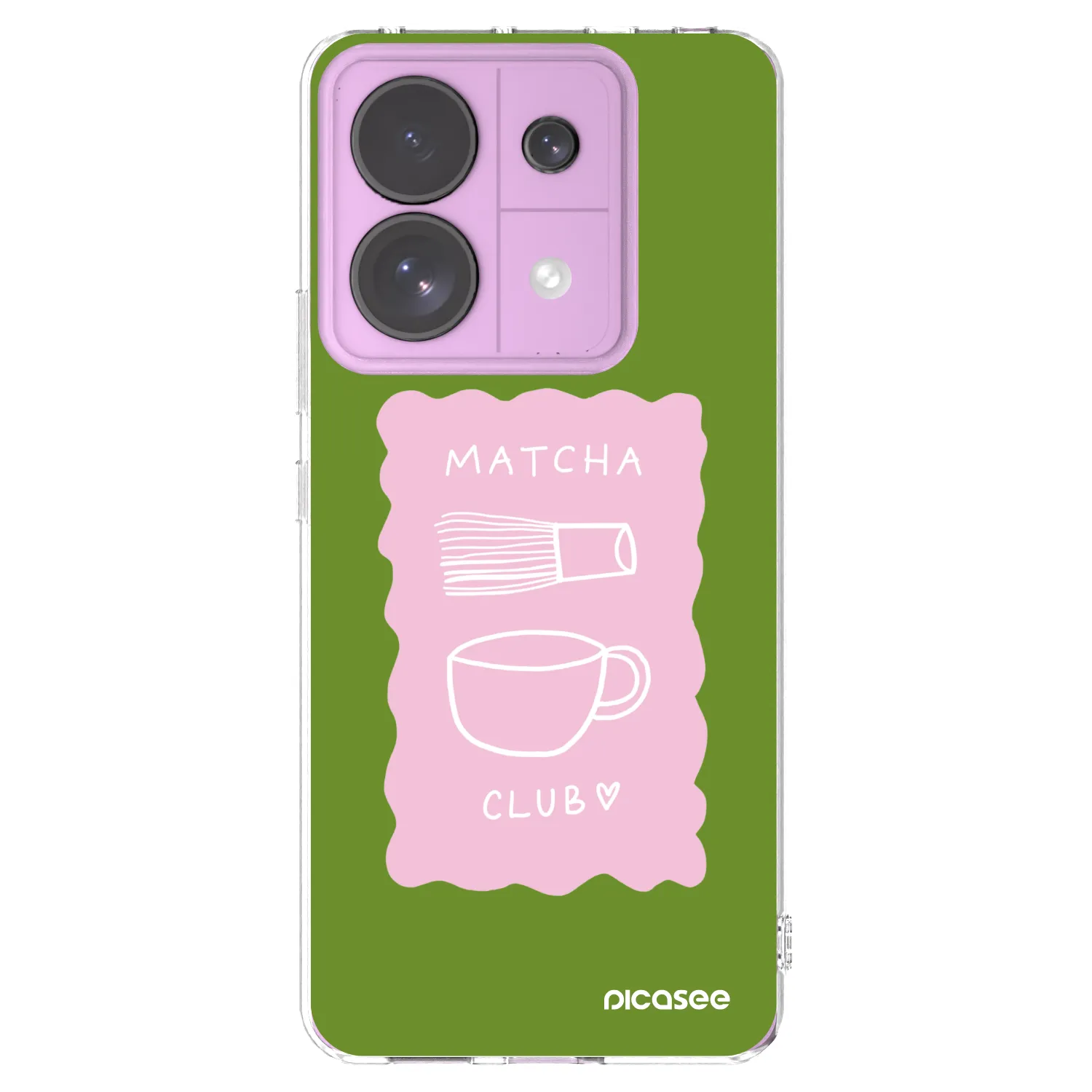 Picasee silikonski prozorni ovitek za Xiaomi Redmi Note 13 Pro 5G - Matcha club