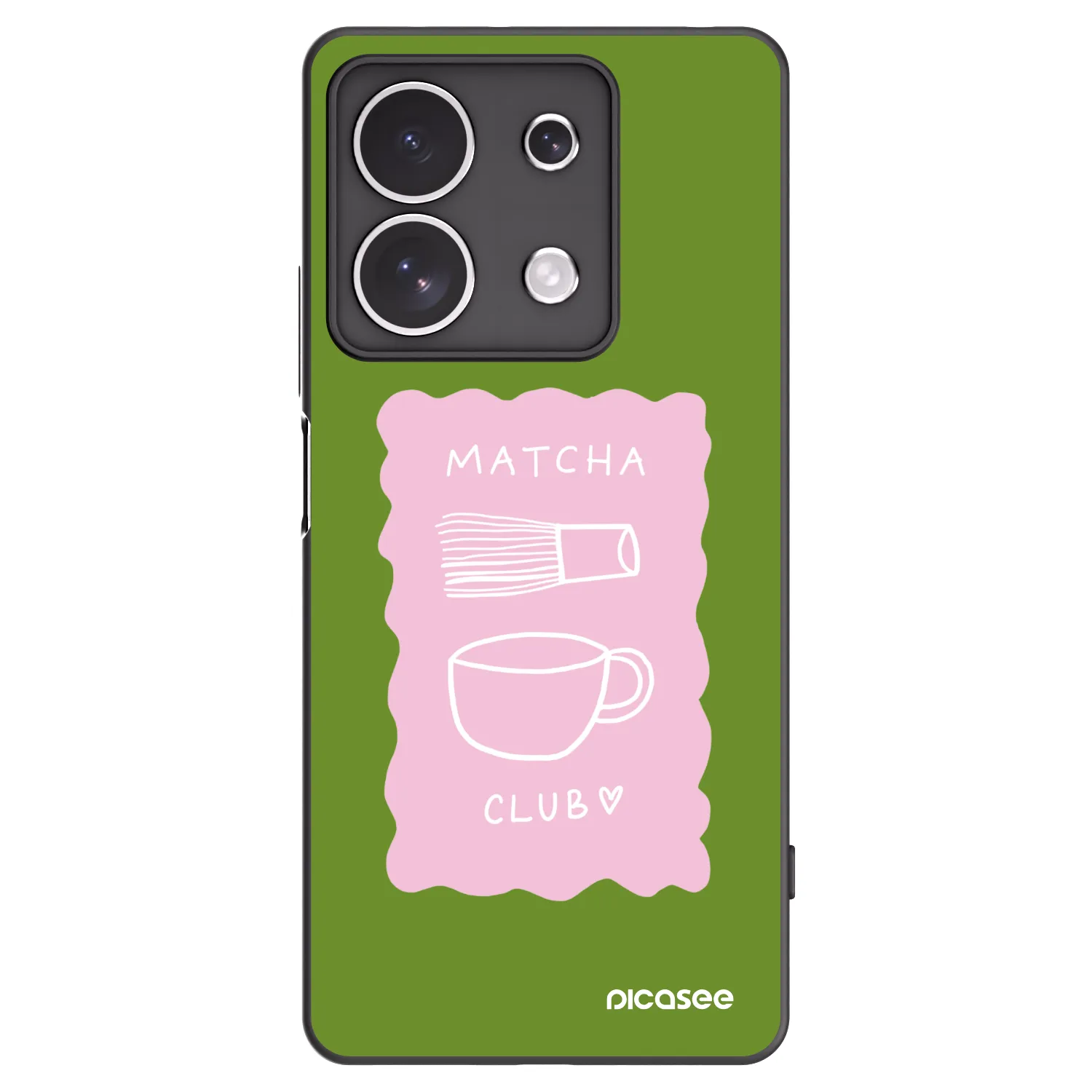 Picasee silikonski črni ovitek za Xiaomi Redmi Note 13 4G - Matcha club