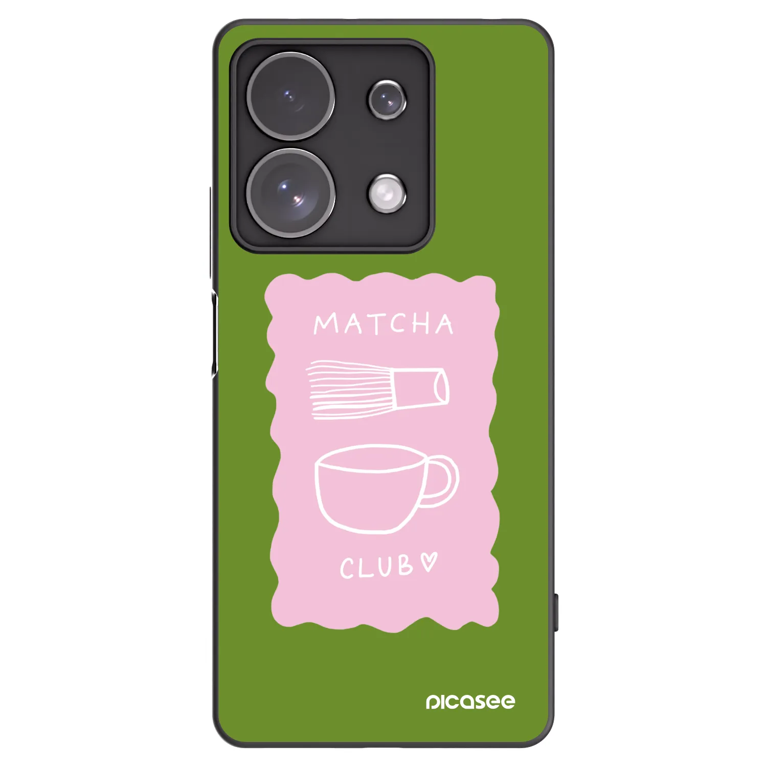 Picasee silikonski črni ovitek za Xiaomi Redmi Note 13 Pro 4G - Matcha club
