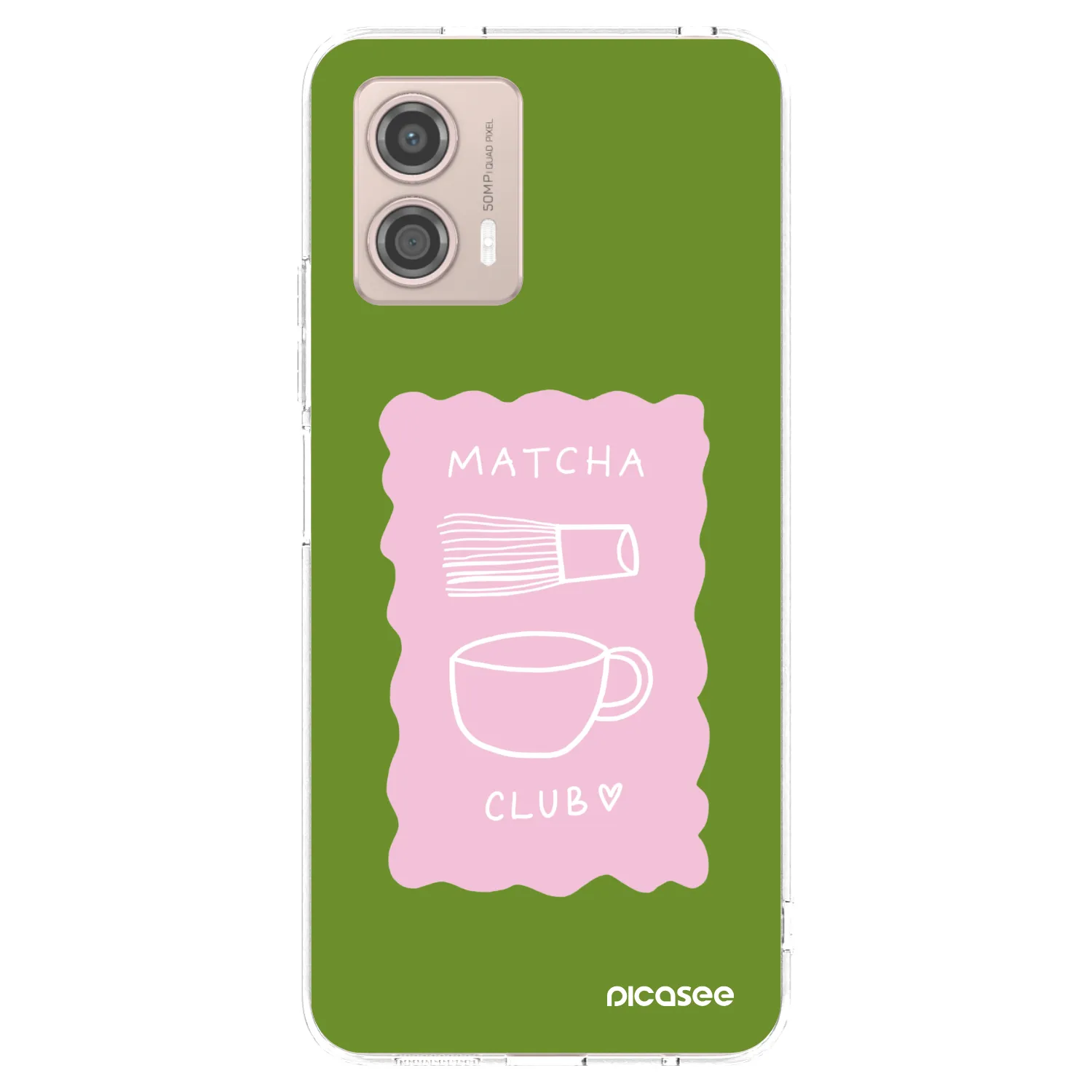Picasee silikonski prozorni ovitek za Motorola Moto G53 5G - Matcha club