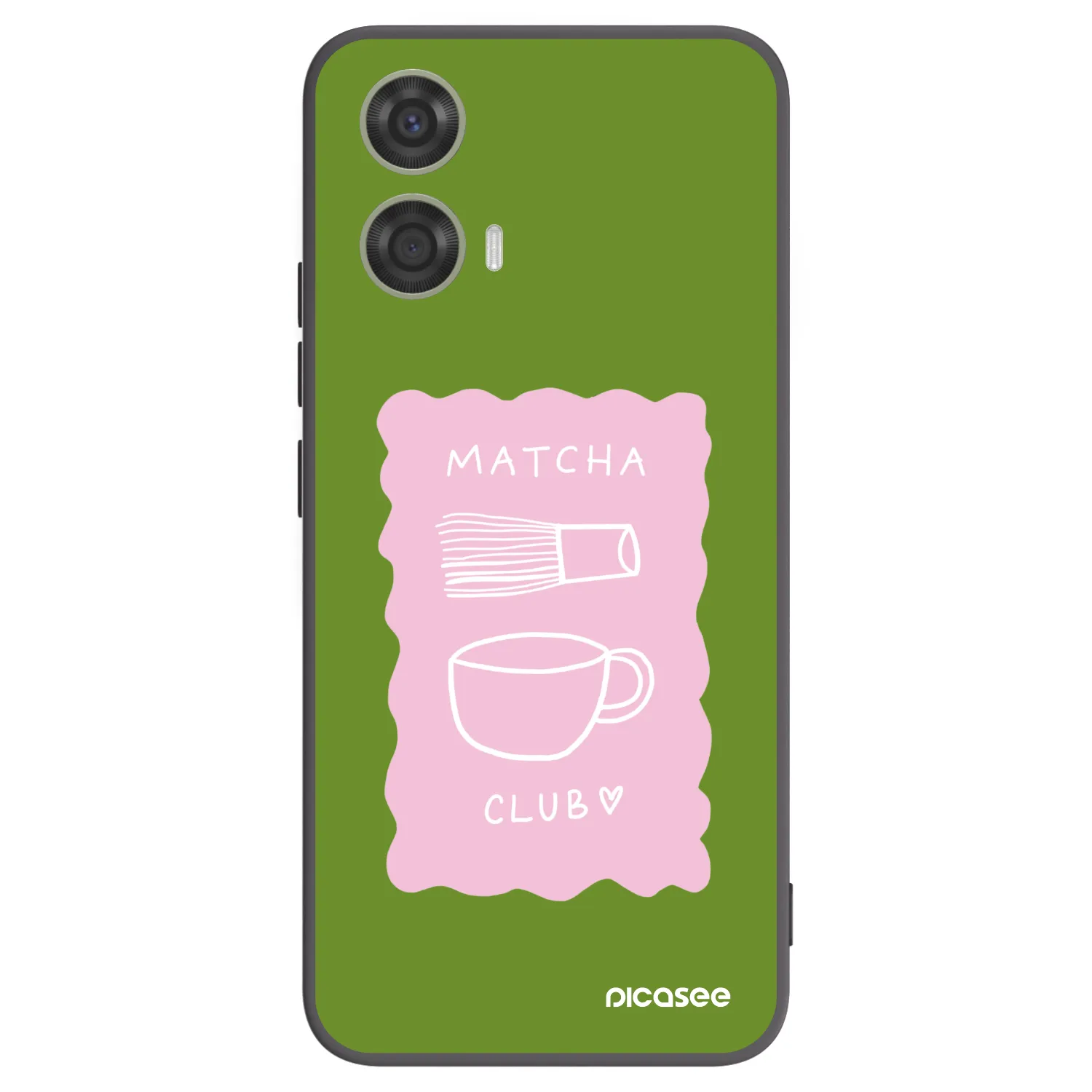 Picasee silikonski črni ovitek za Motorola Moto G24 - Matcha club
