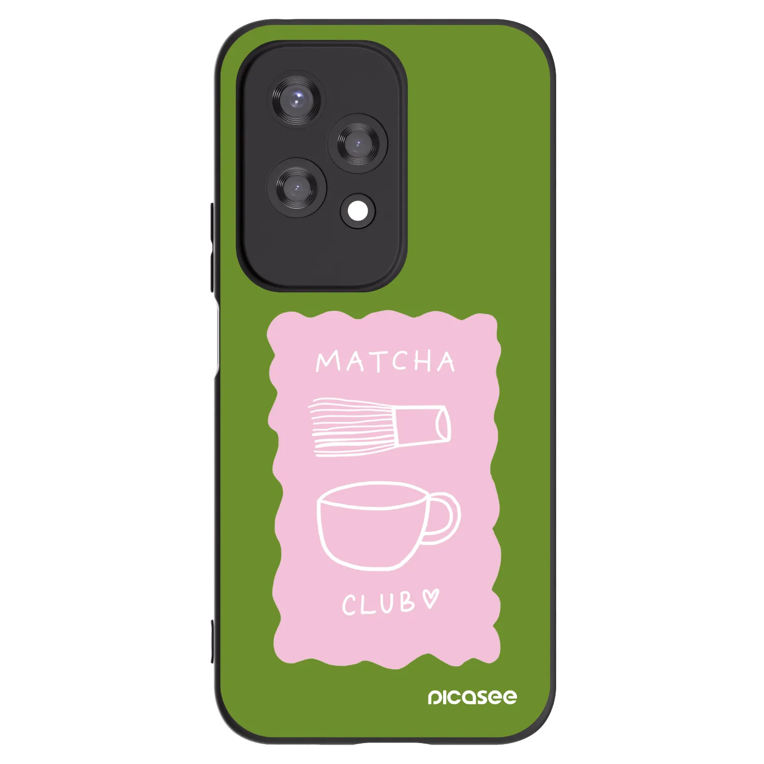 Picasee silikonski črni ovitek za Honor 200 Lite - Matcha club