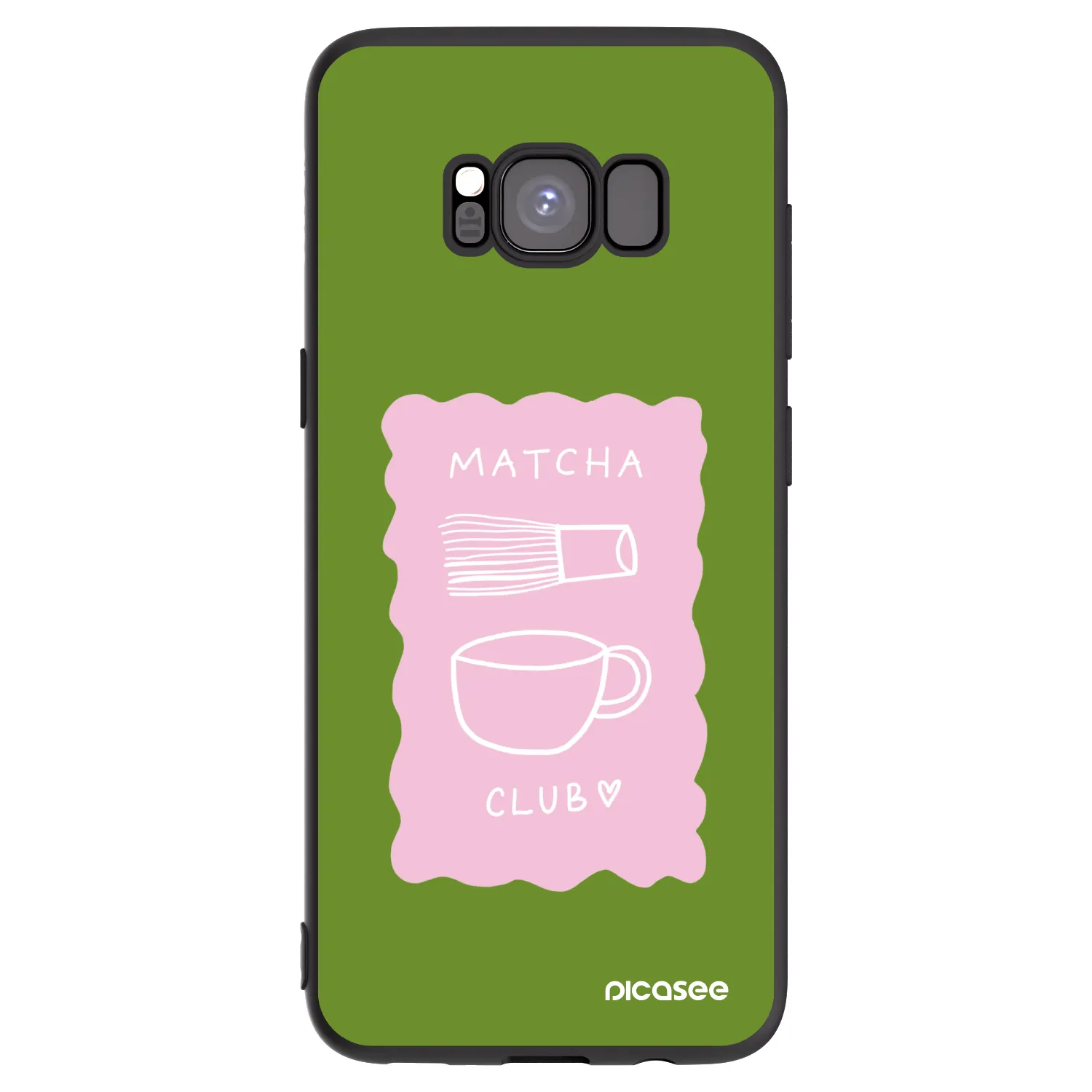 Picasee silikonski črni ovitek za Samsung Galaxy S8 G950F - Matcha club