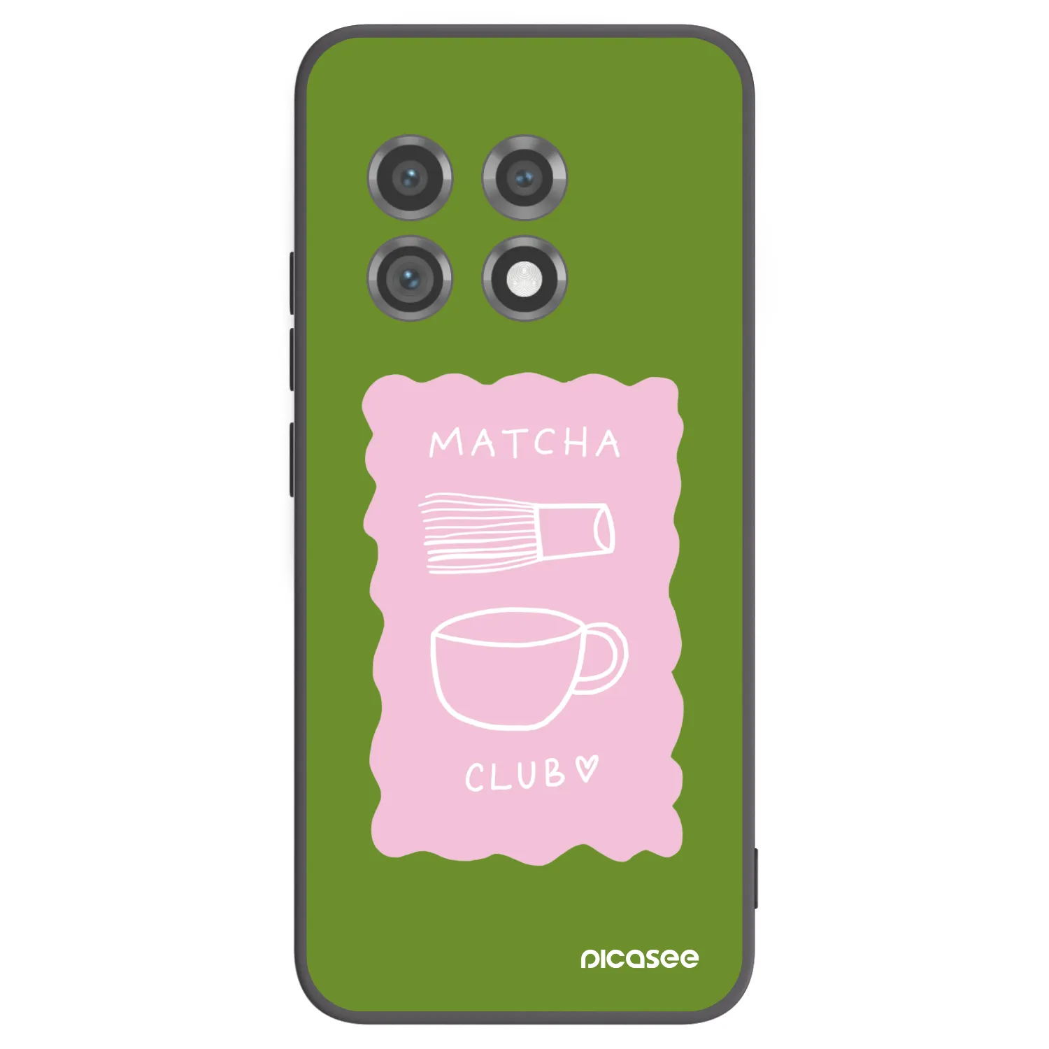 Picasee silikonski črni ovitek za OnePlus 11 5G - Matcha club