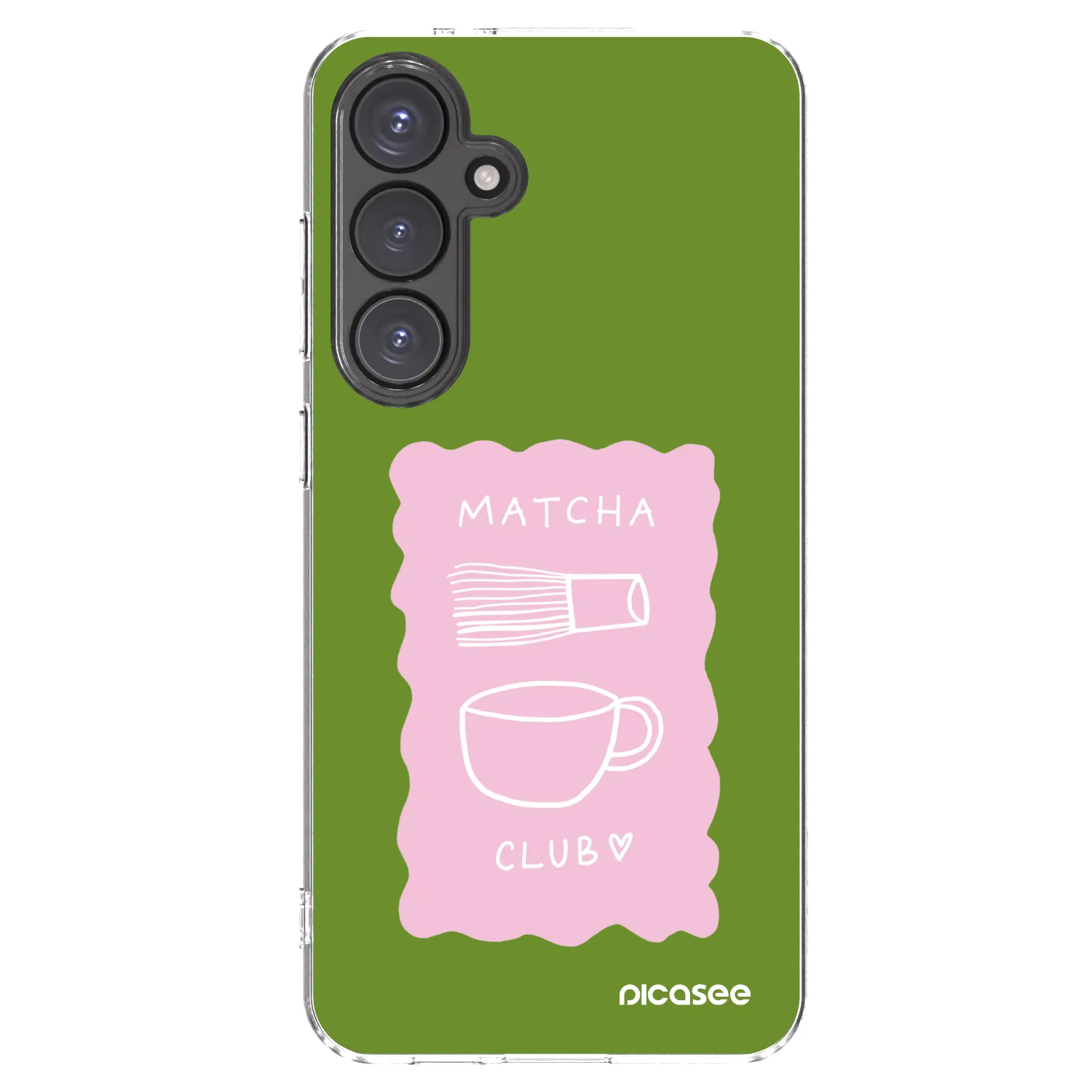 Picasee silikonski prozorni ovitek za Samsung Galaxy S24 FE S721B - Matcha club