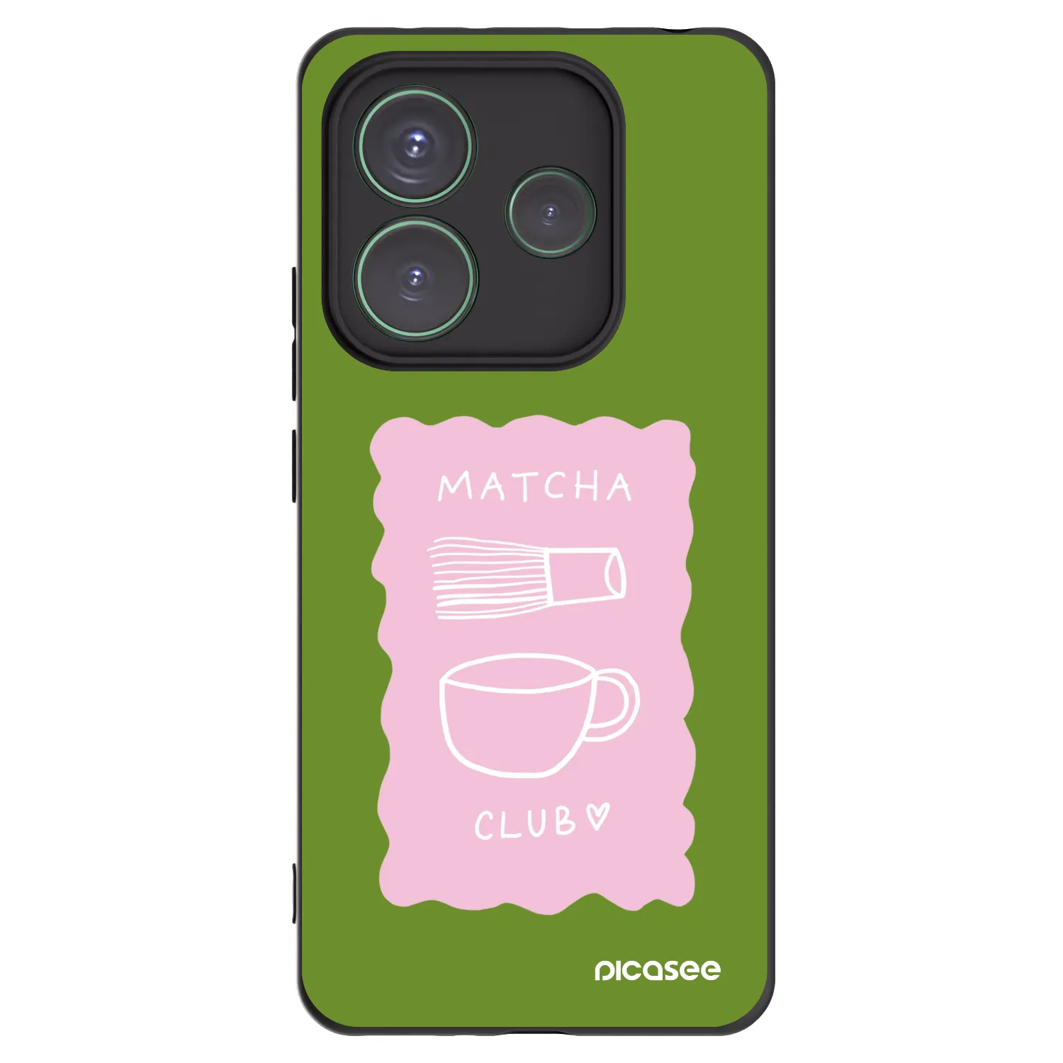 Picasee silikonski črni ovitek za Xiaomi Redmi Note 14 5G - Matcha club