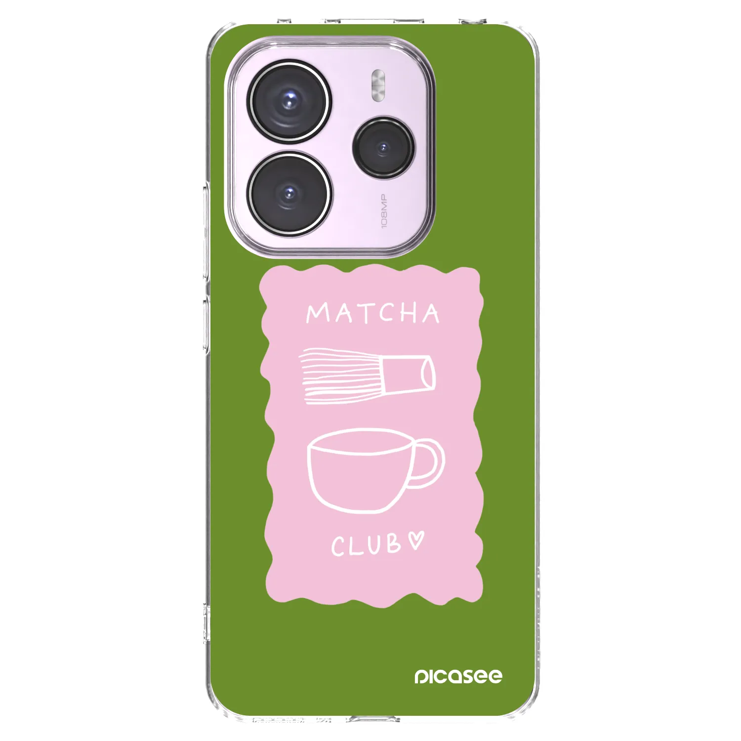 Picasee silikonski prozorni ovitek za Xiaomi Redmi Note 14 5G - Matcha club