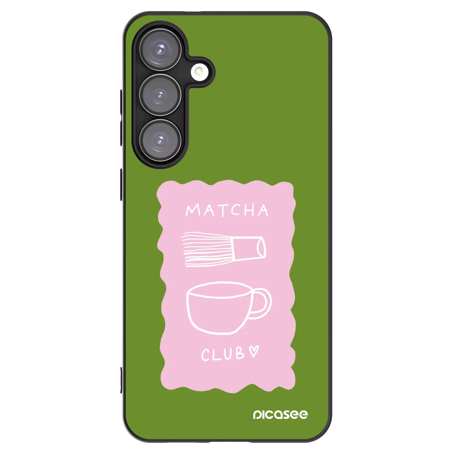 Picasee silikonski črni ovitek za Samsung Galaxy S25+ 5G - Matcha club