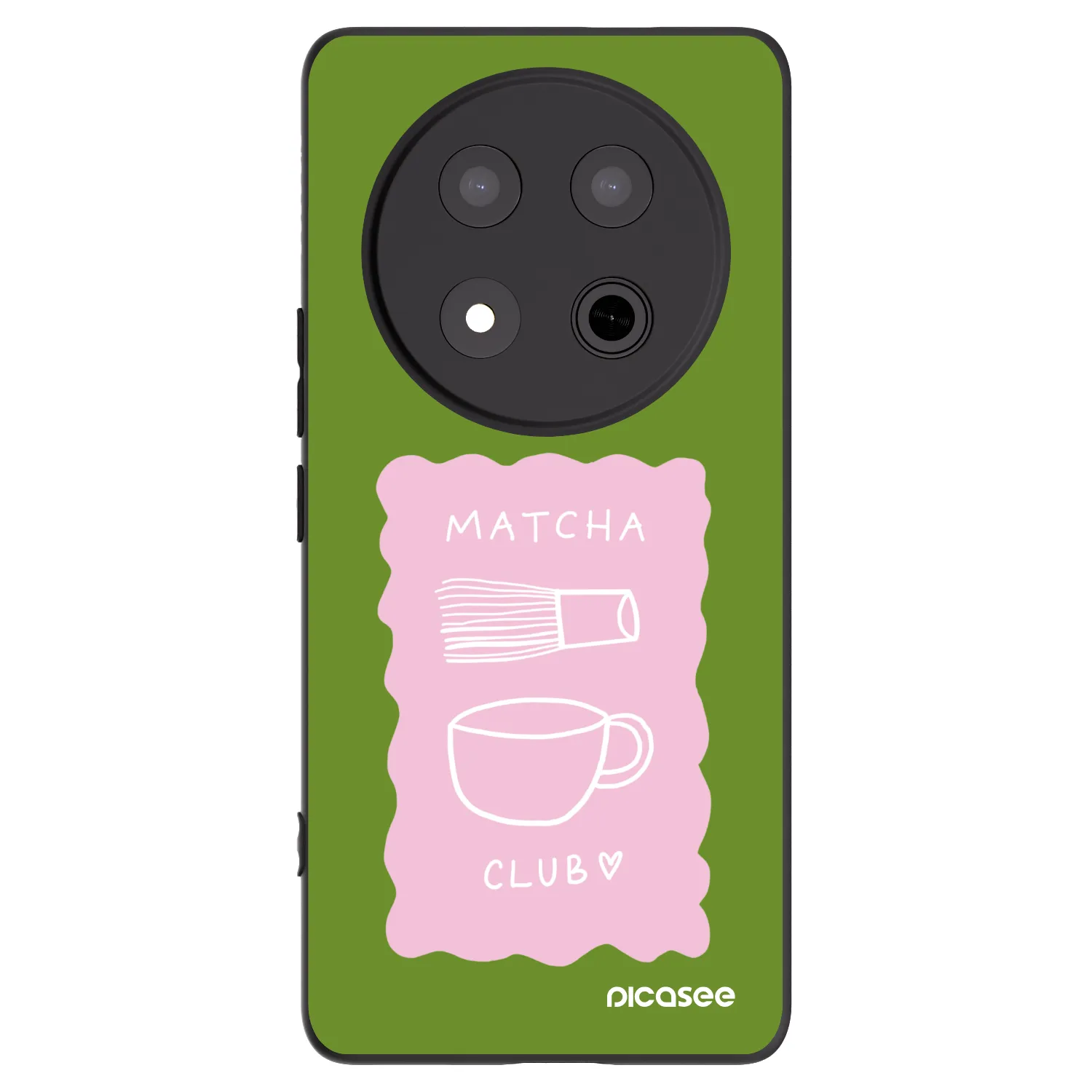 Picasee silikonski črni ovitek za Honor Magic7 Lite 5G - Matcha club