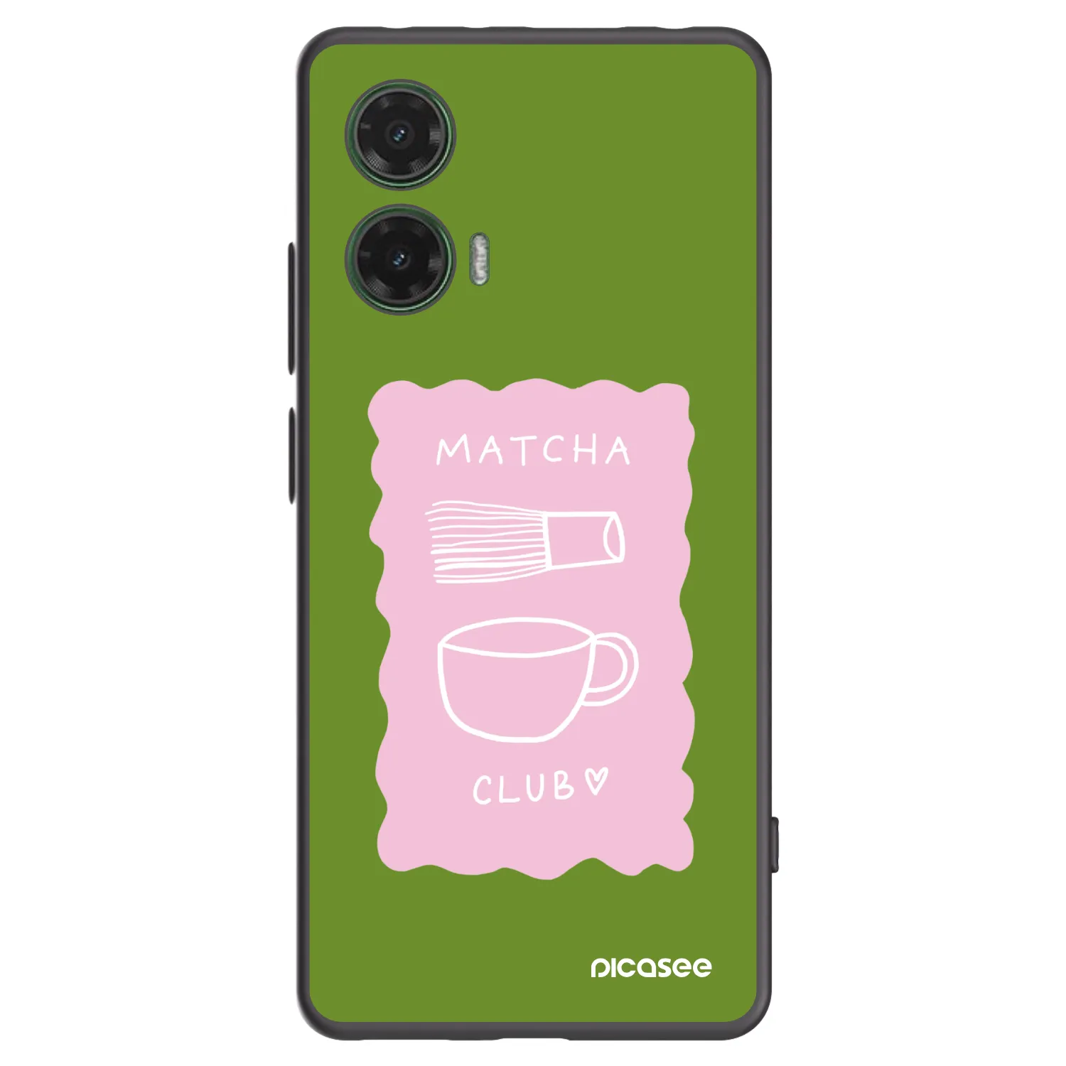 Picasee silikonski črni ovitek za Motorola Moto G35 5G - Matcha club