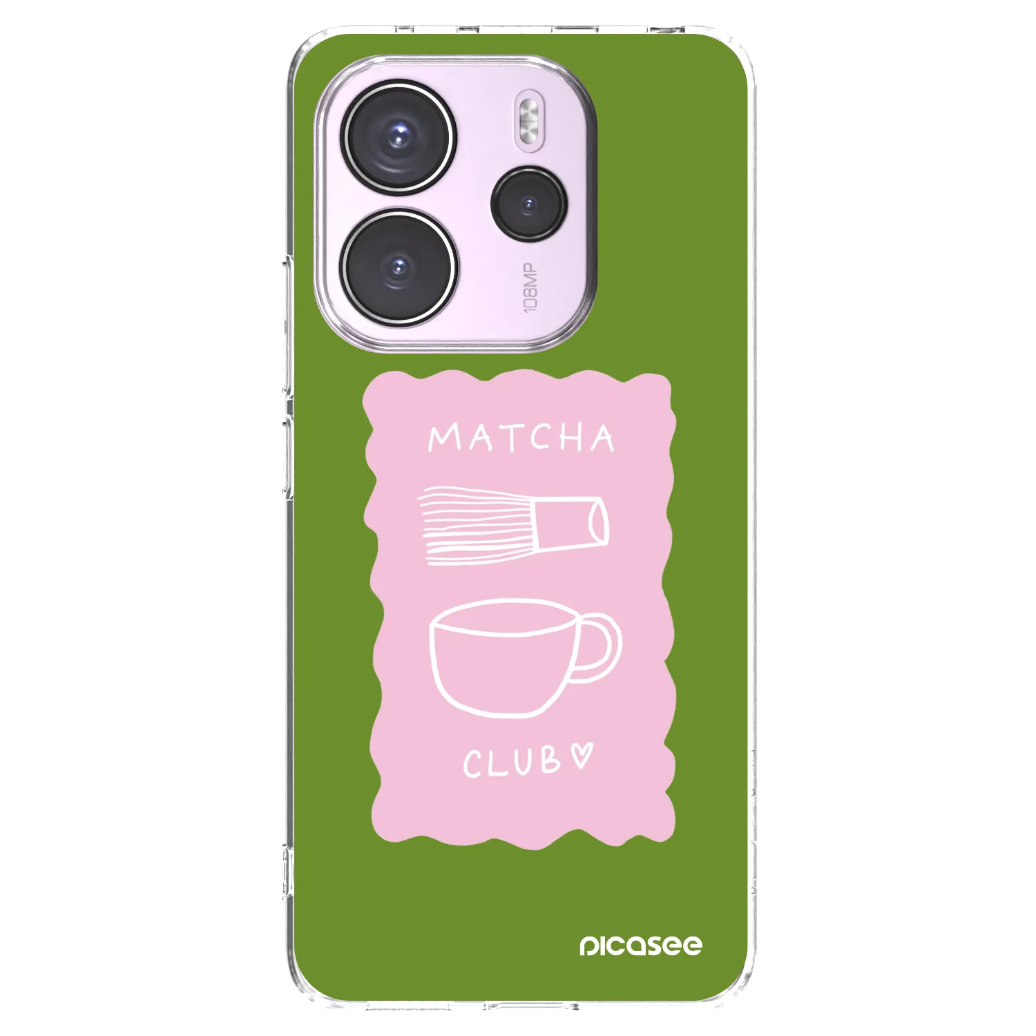 Picasee silikonski prozorni ovitek za Xiaomi Redmi Note 14 4G - Matcha club