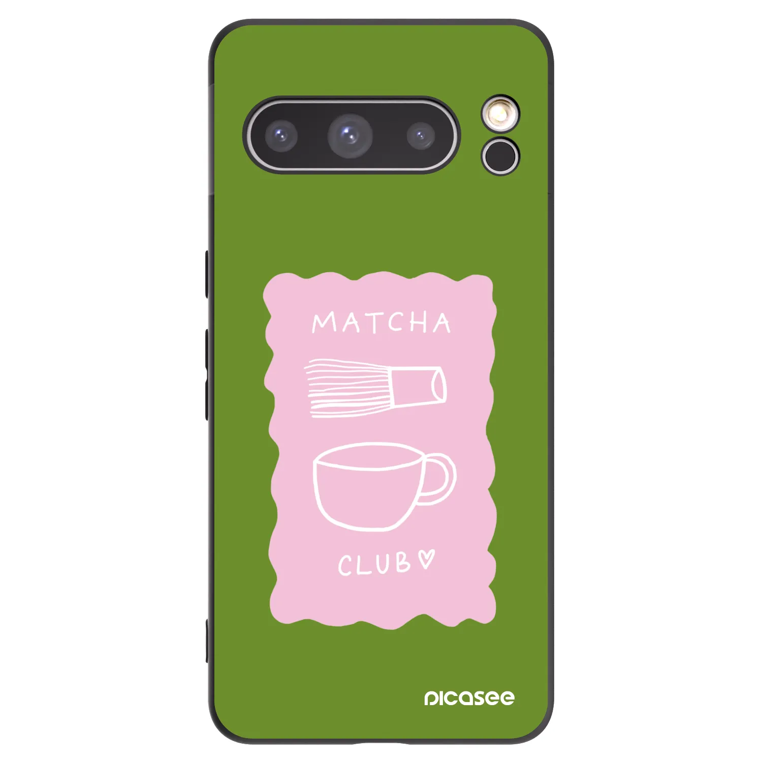 Picasee silikonski črni ovitek za Google Pixel 8 Pro - Matcha club