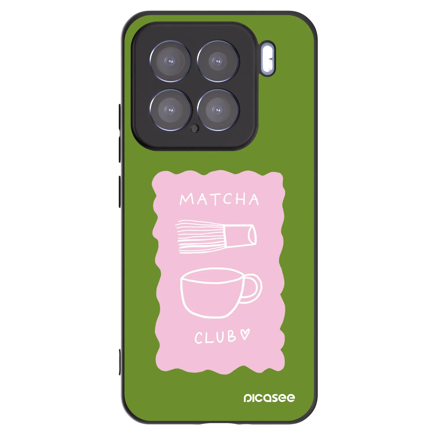Picasee silikonski črni ovitek za Xiaomi 15 - Matcha club