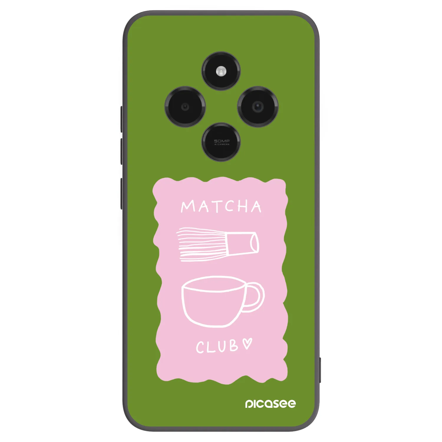 Picasee silikonski črni ovitek za Xiaomi Poco C75 - Matcha club