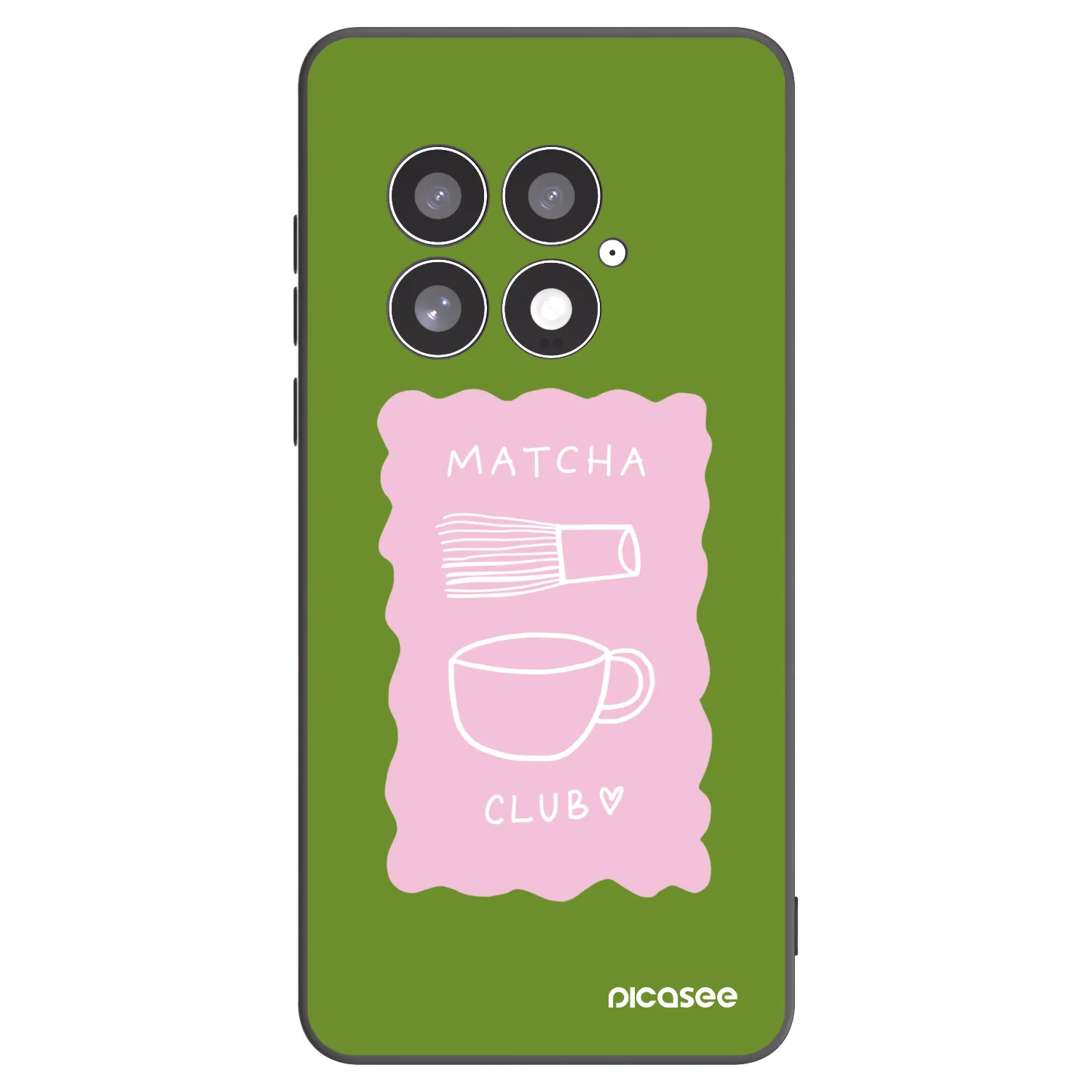 Picasee silikonski črni ovitek za OnePlus 13 5G - Matcha club
