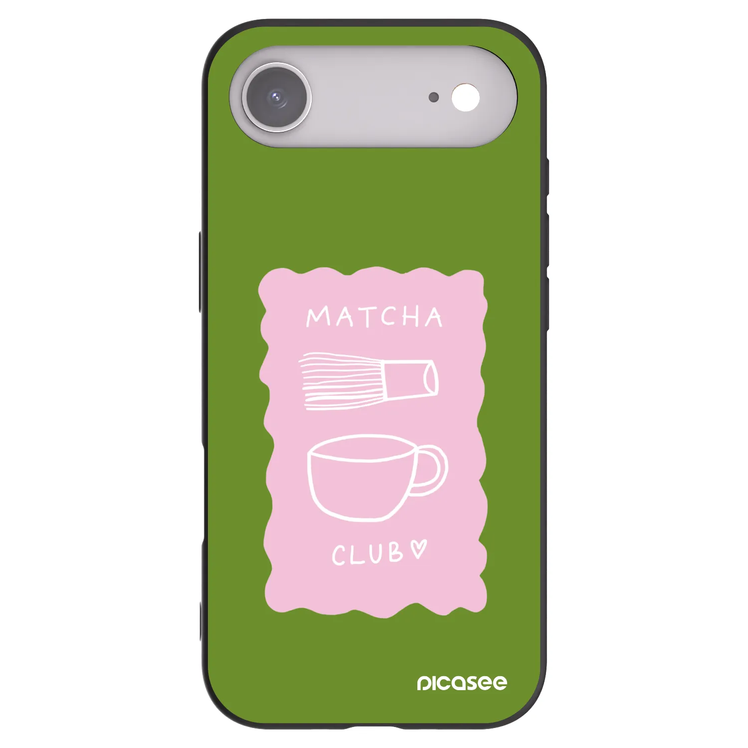 Picasee silikonski črni ovitek za Apple iPhone Air - Matcha club