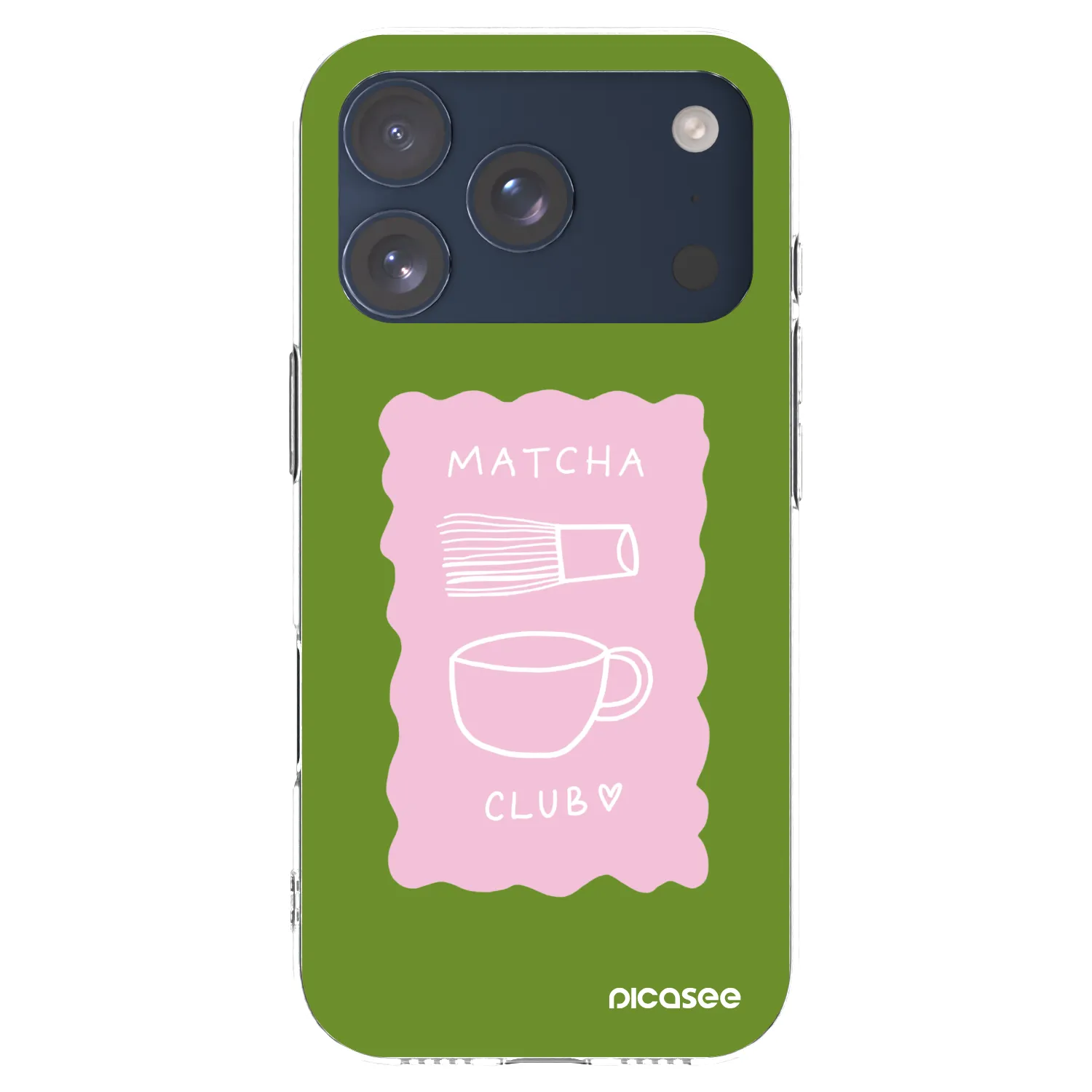 Picasee silikonski prozorni ovitek za Apple iPhone 17 Pro - Matcha club