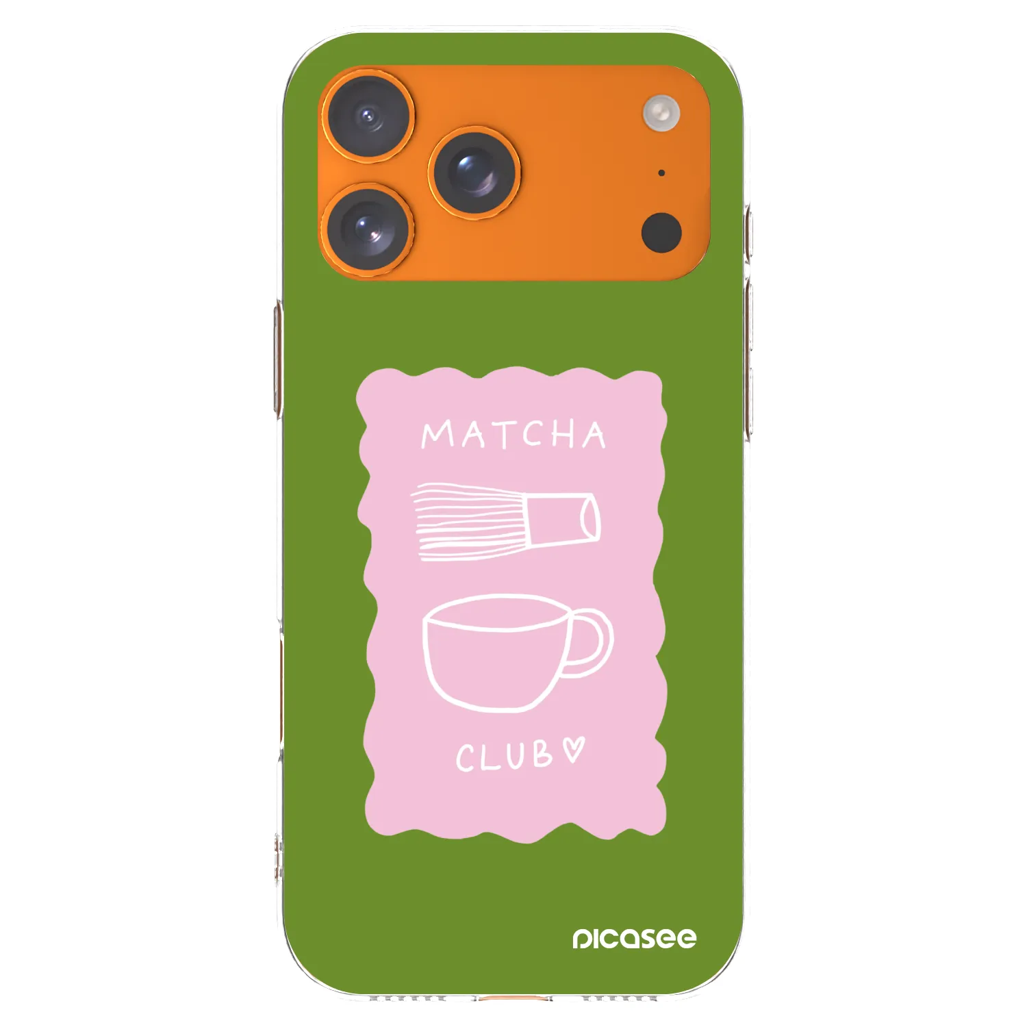 Picasee silikonski prozorni ovitek za Apple iPhone 17 Pro Max - Matcha club