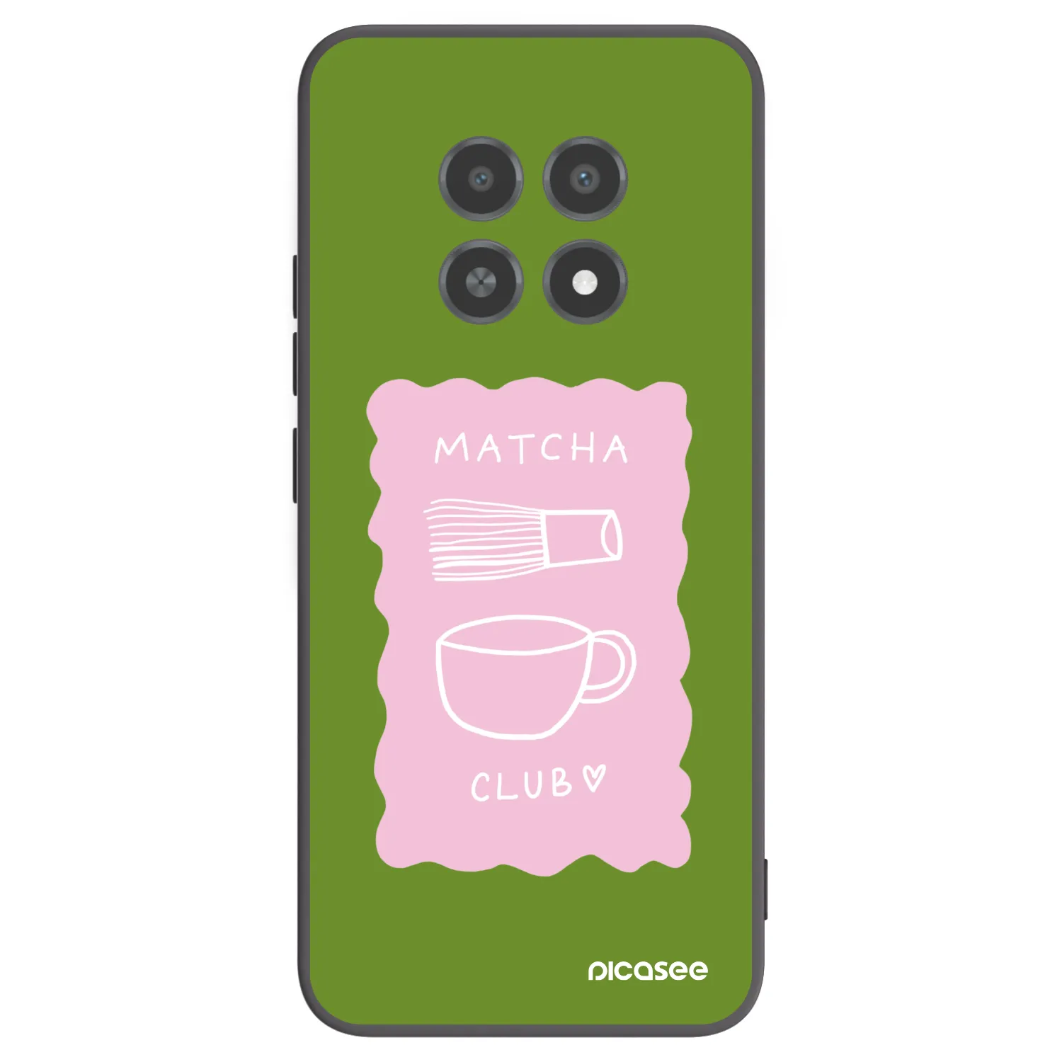 Picasee silikonski črni ovitek za Realme 12X - Matcha club