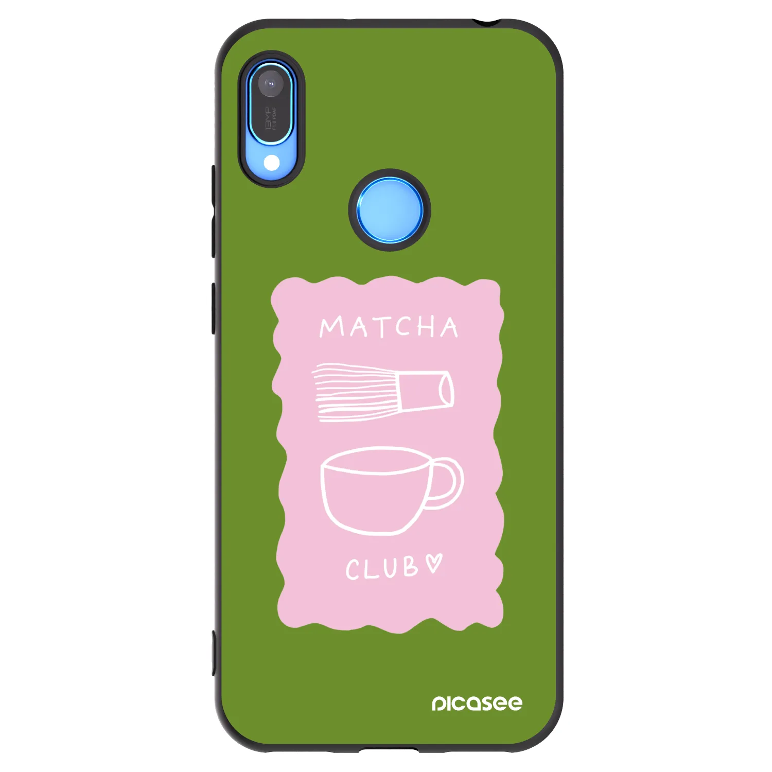 Picasee silikonski črni ovitek za Huawei Y6 2019 - Matcha club
