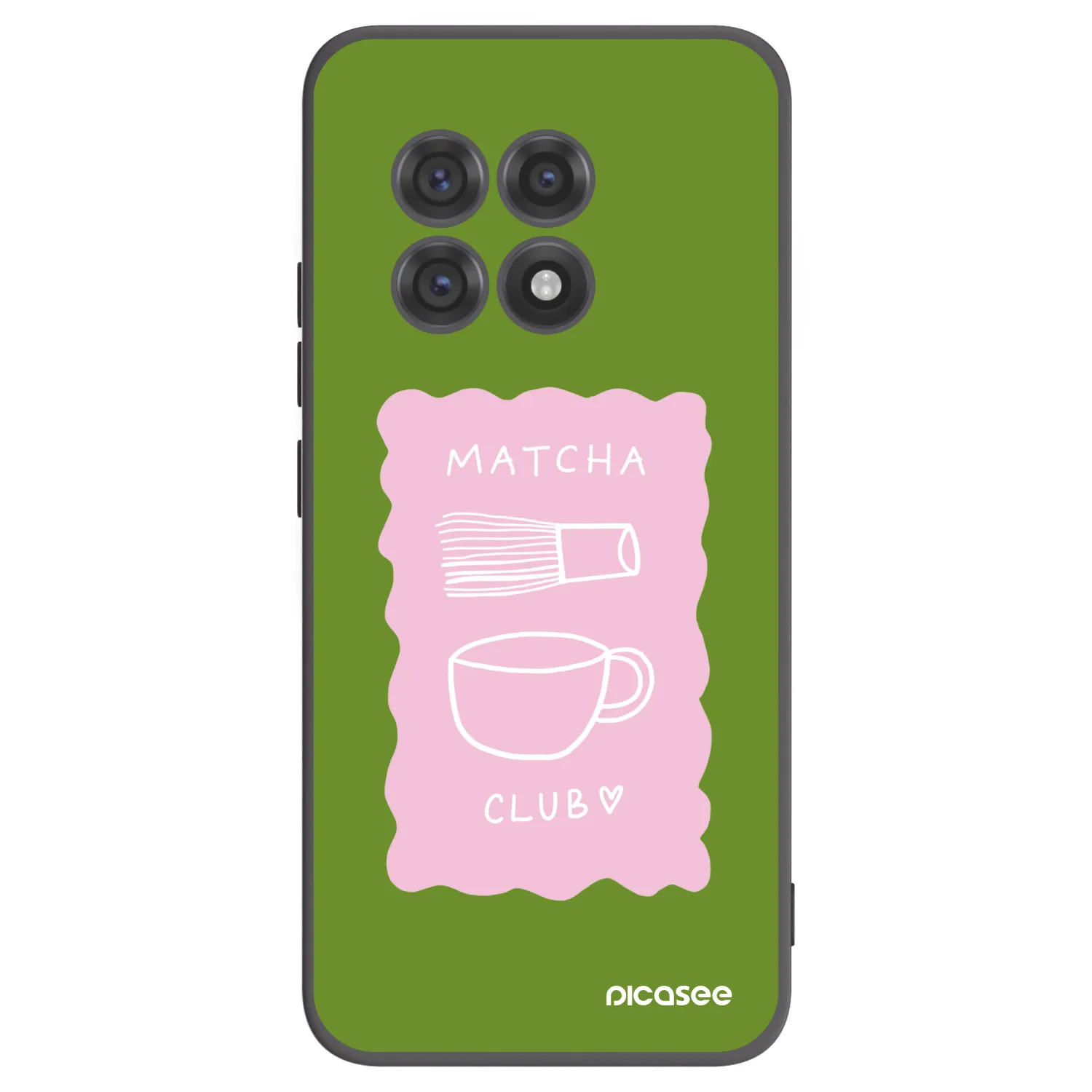 Picasee silikonski črni ovitek za OnePlus 13R 5G - Matcha club