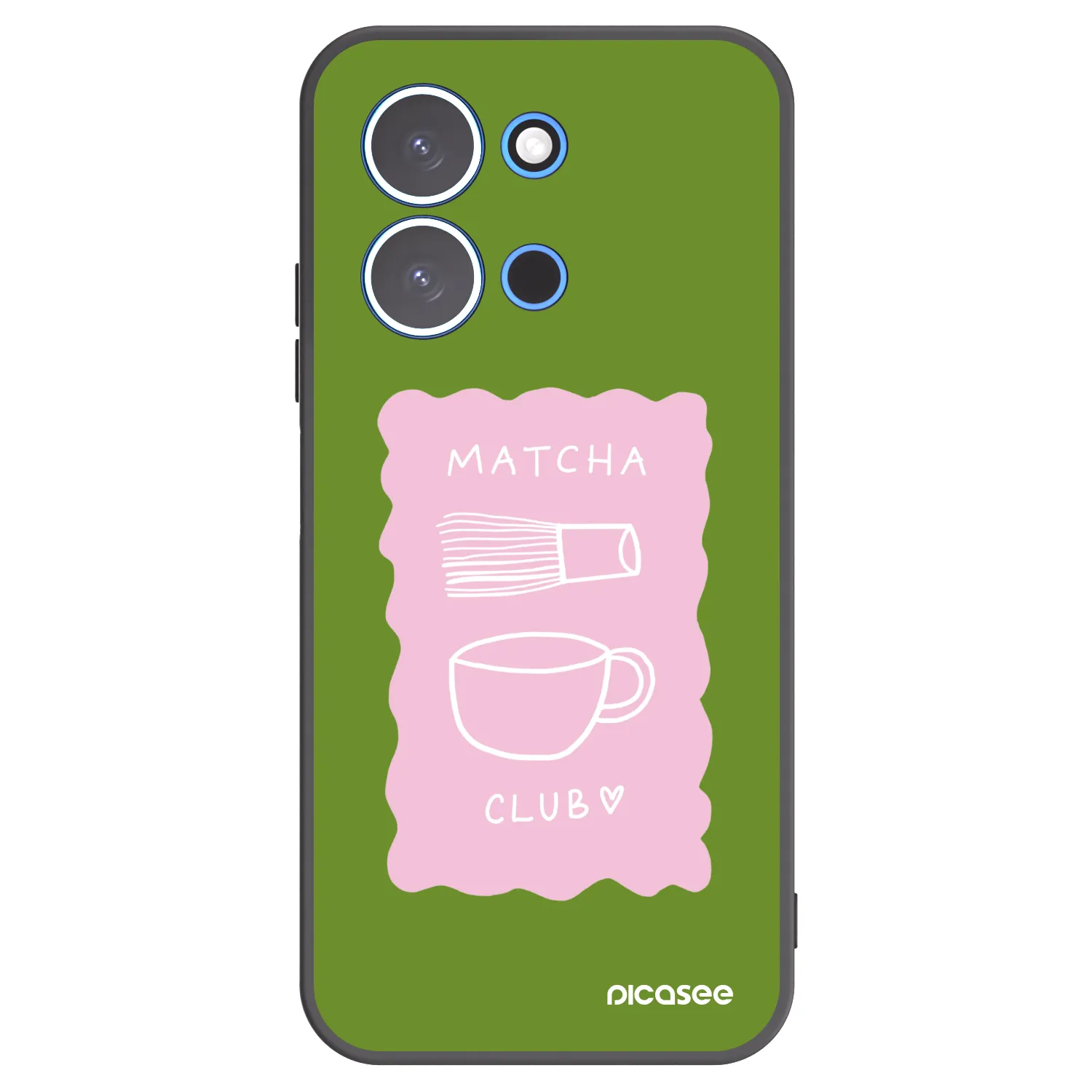 Picasee silikonski črni ovitek za Xiaomi Redmi 15C 4G - Matcha club