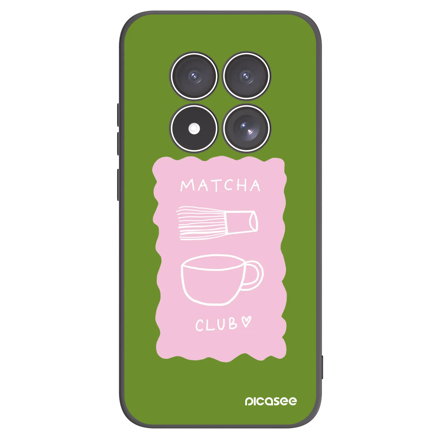 Picasee silikonski črni ovitek za Xiaomi Redmi Note 15 Pro 4G - Matcha club