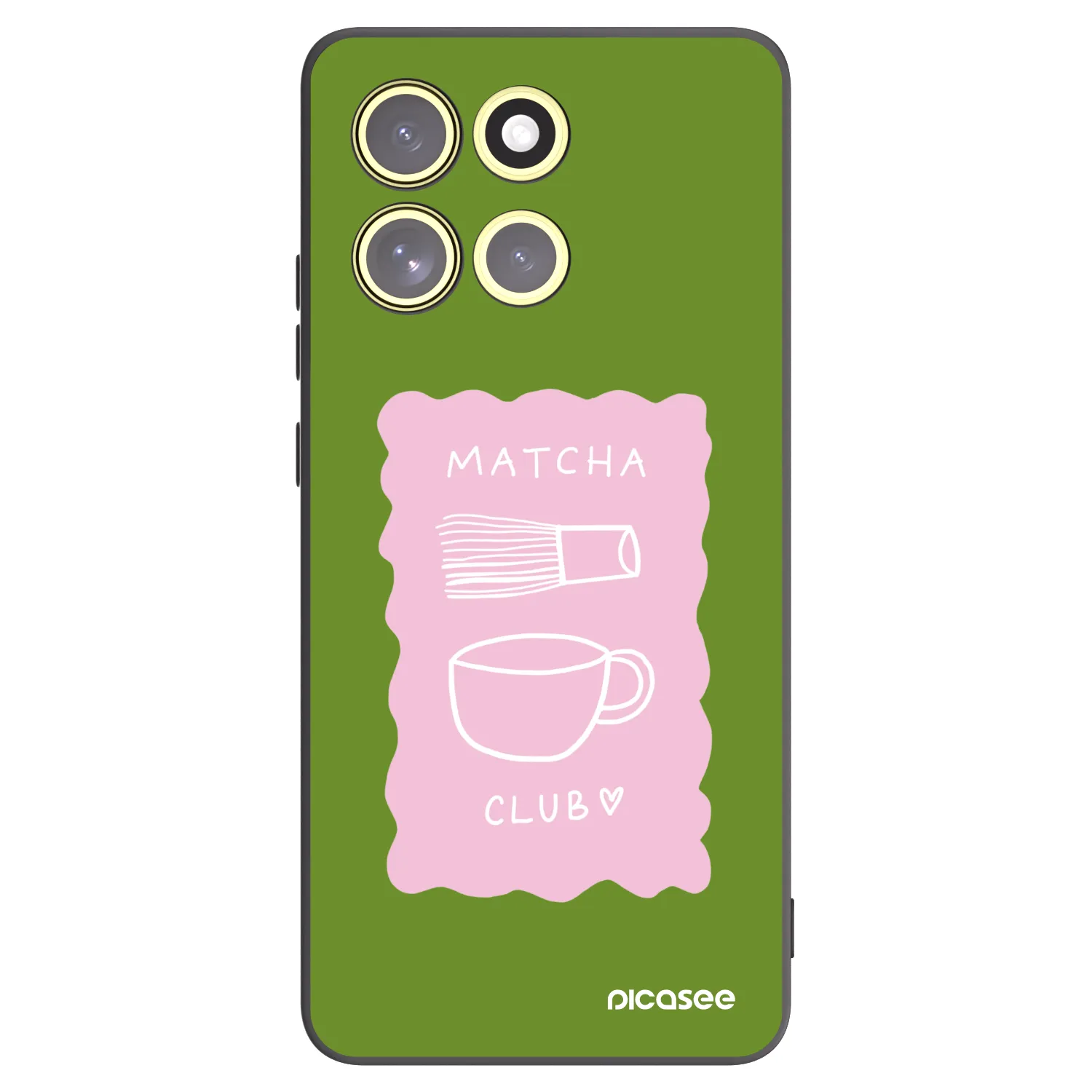 Picasee silikonski črni ovitek za Motorola Moto G86 Power 5G - Matcha club