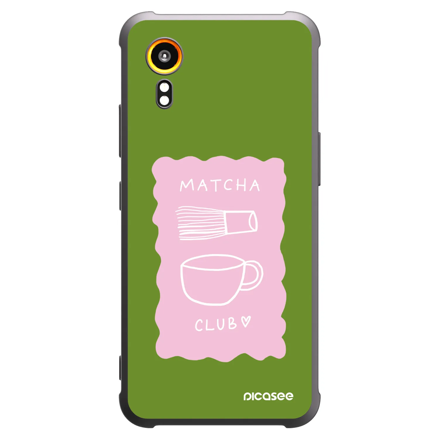Picasee silikonski črni ovitek za Samsung Galaxy Xcover 7 - Matcha club