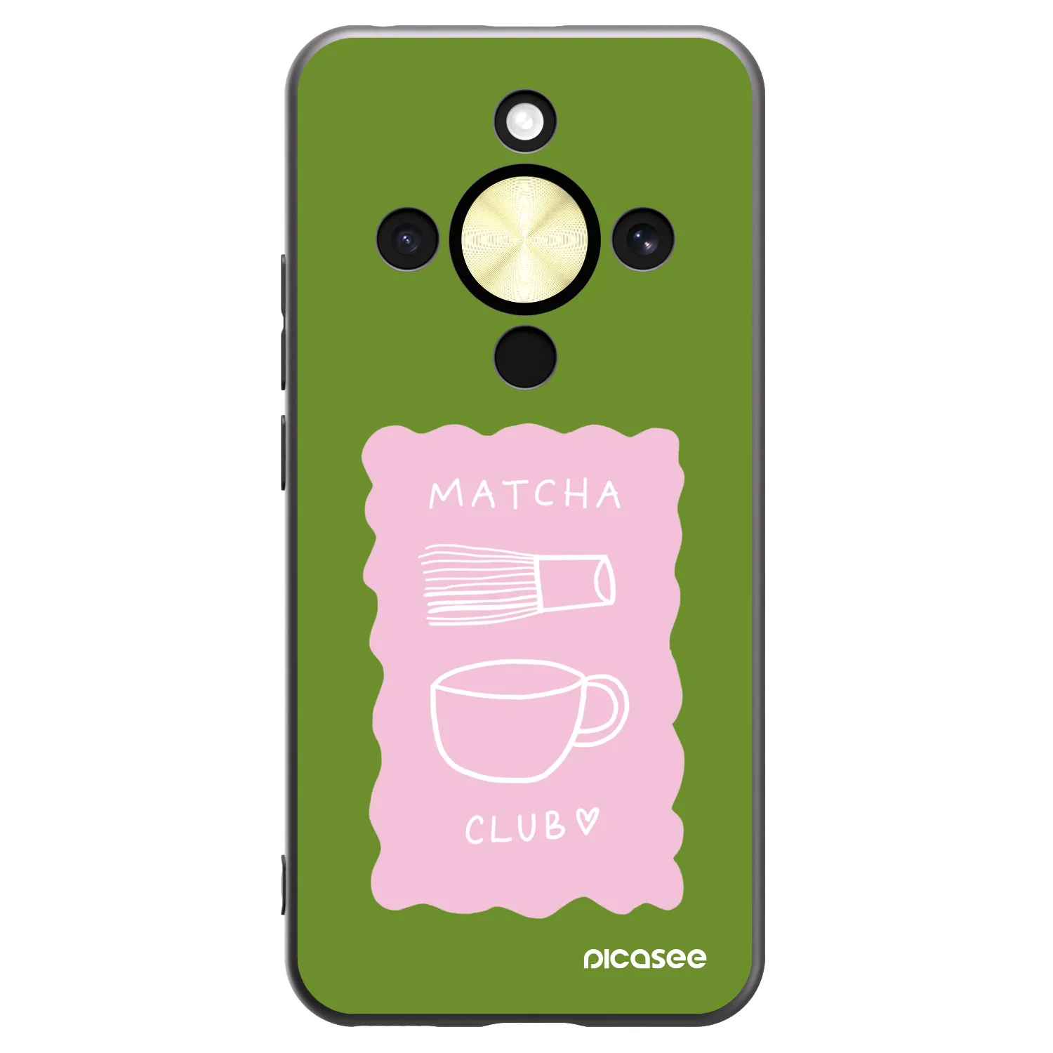 Picasee silikonski črni ovitek za Honor Magic8 Lite 5G - Matcha club