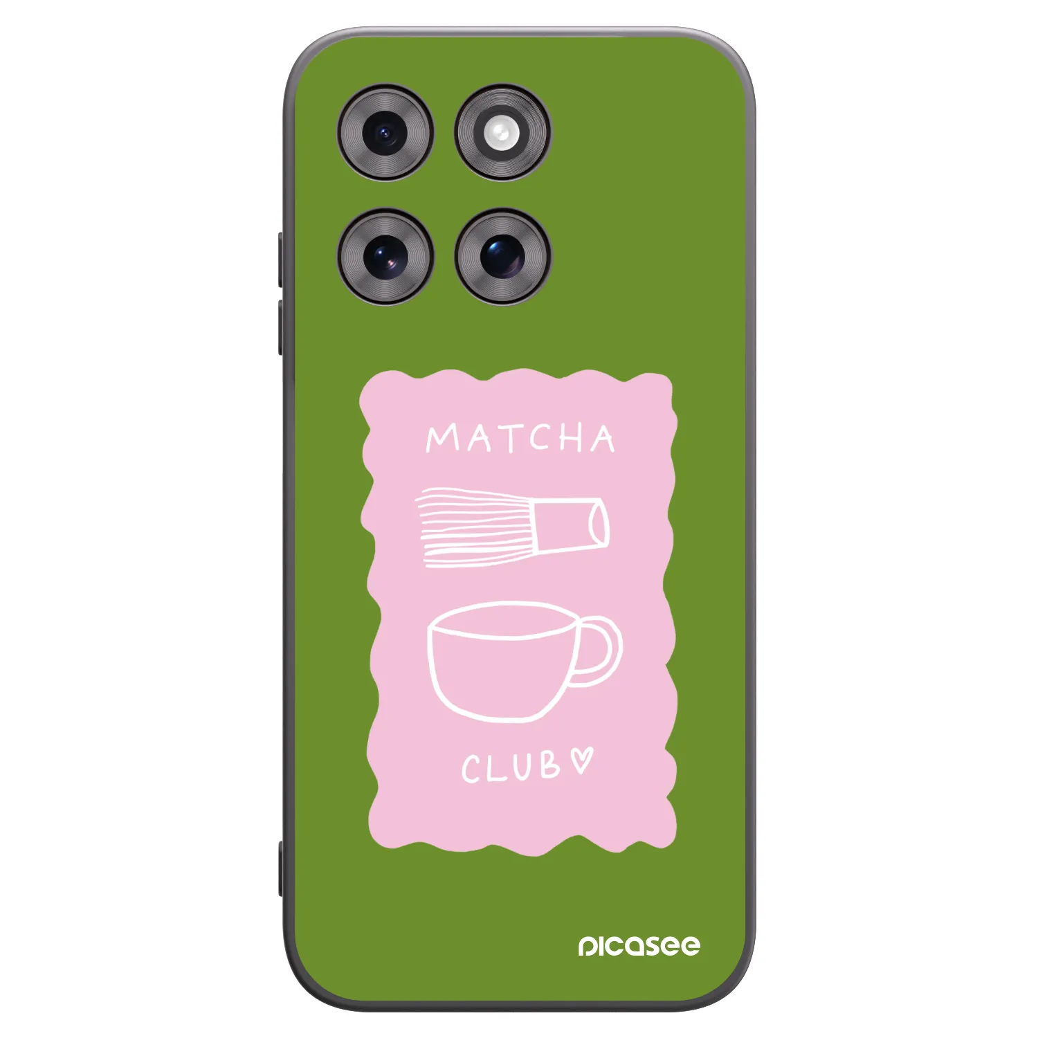 Picasee silikonski črni ovitek za Motorola Moto G77 - Matcha club