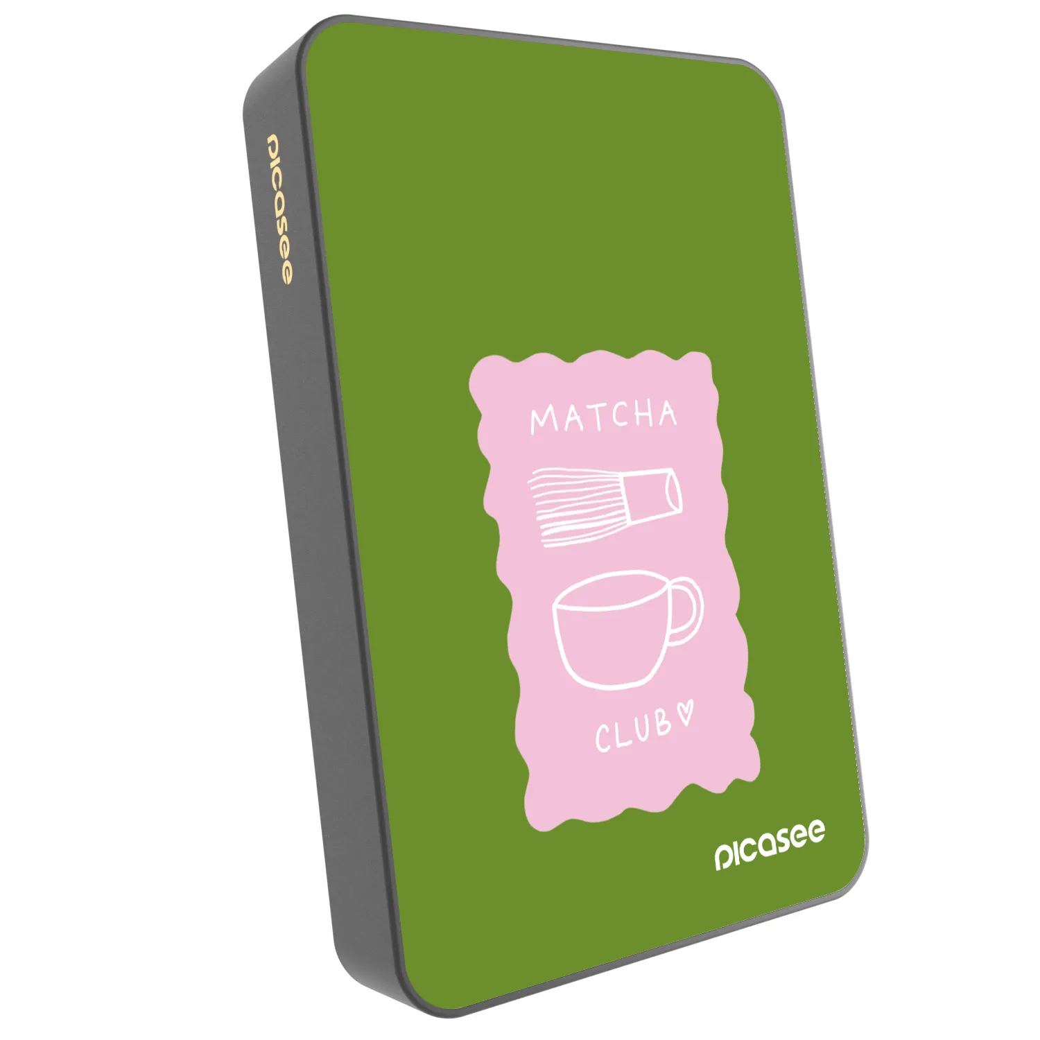 Picasee Prenosna baterija z MagSafe 10 000 mAh Siva - Matcha club