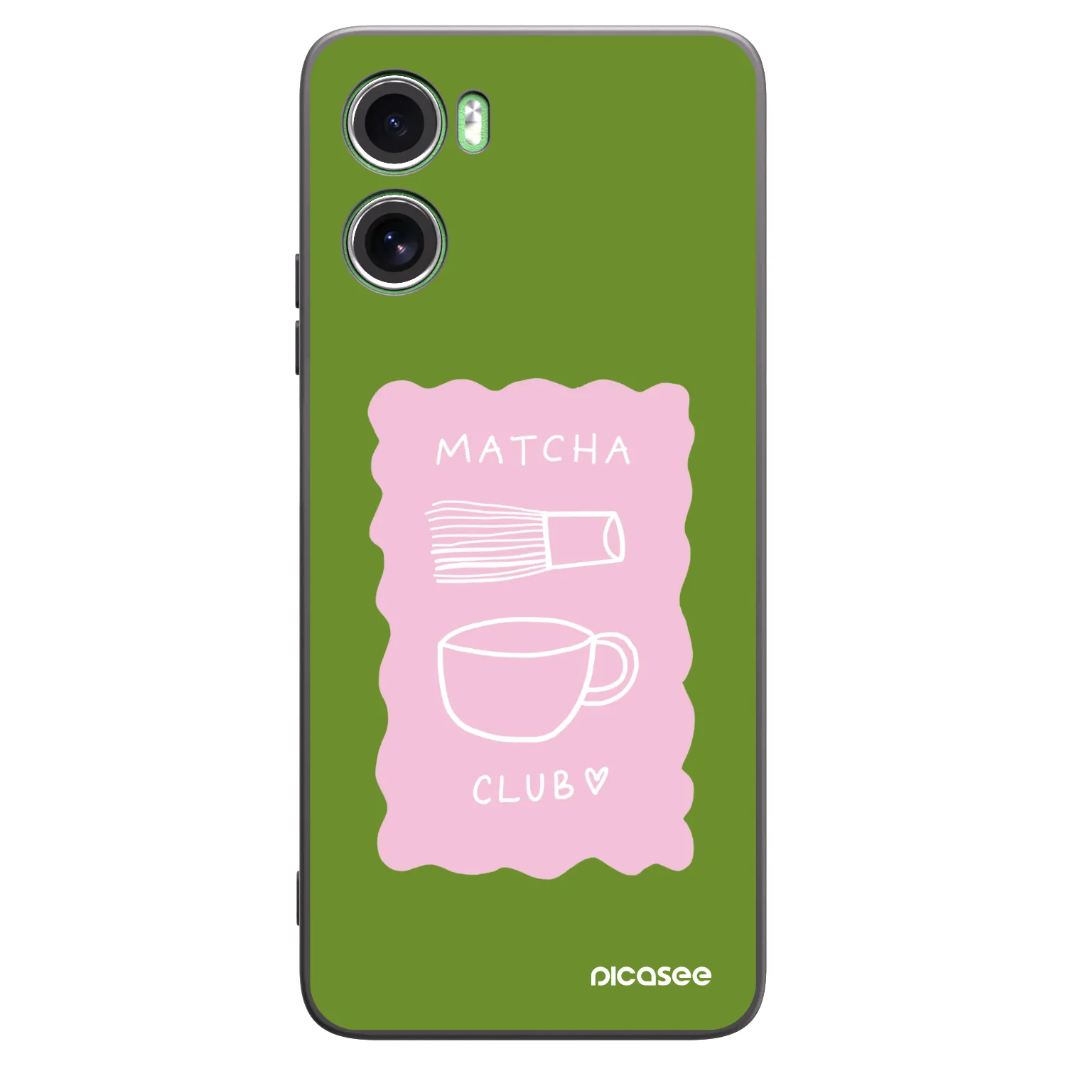 Picasee silikonski črni ovitek za Motorola Moto G06 - Matcha club