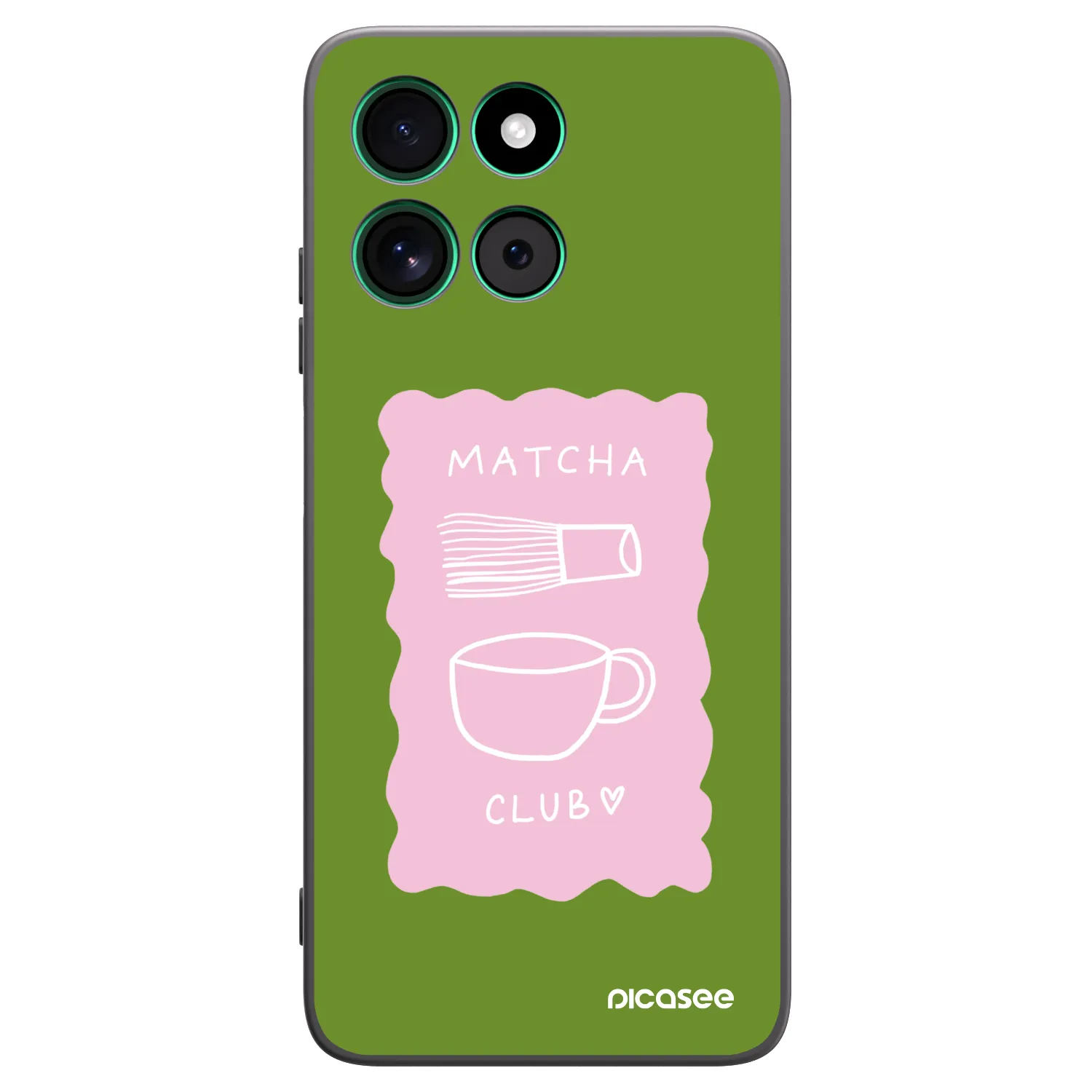 Picasee silikonski črni ovitek za Motorola Moto G57 Power - Matcha club