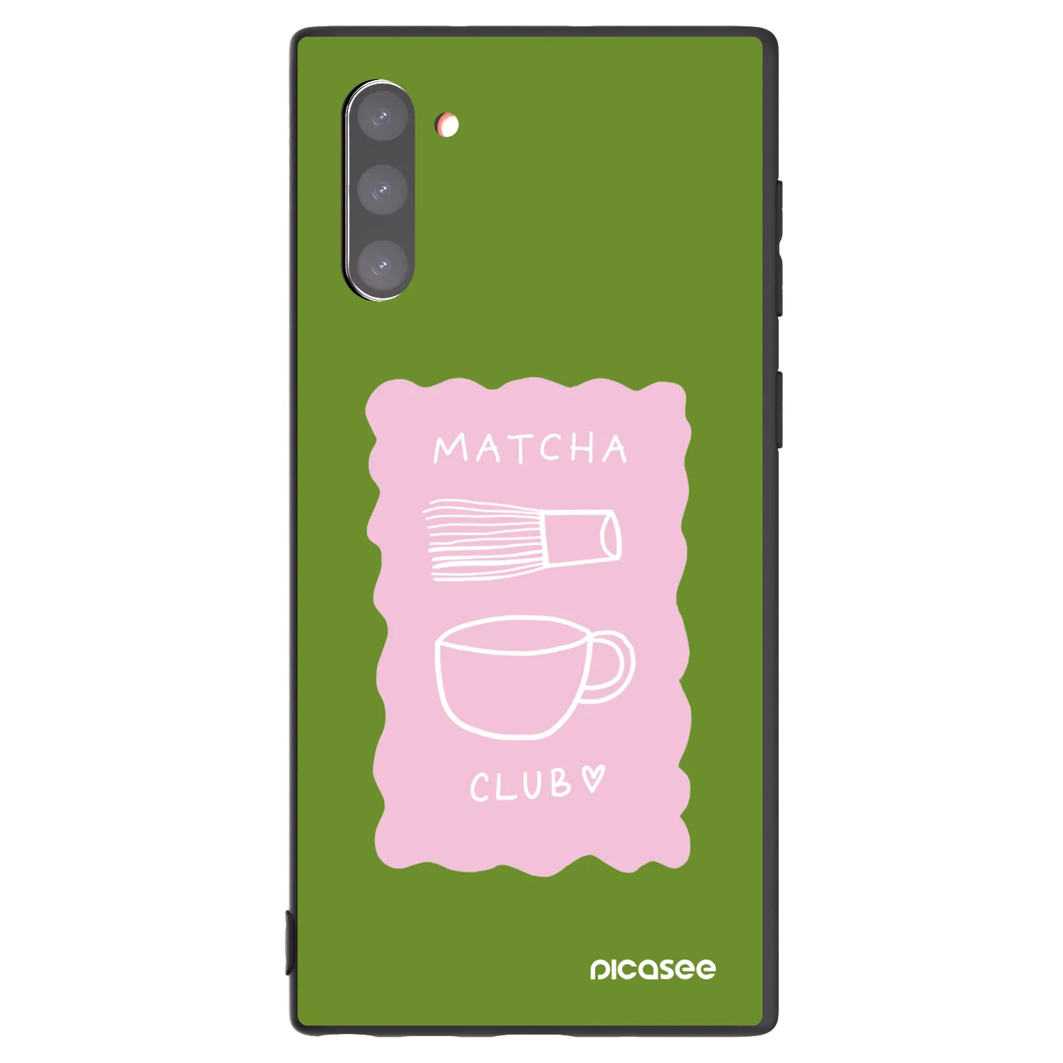 Picasee silikonski črni ovitek za Samsung Galaxy Note 10 N970F - Matcha club