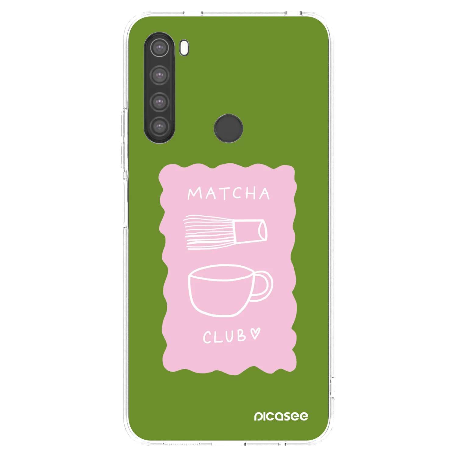 Picasee silikonski prozorni ovitek za Xiaomi Redmi Note 8 - Matcha club