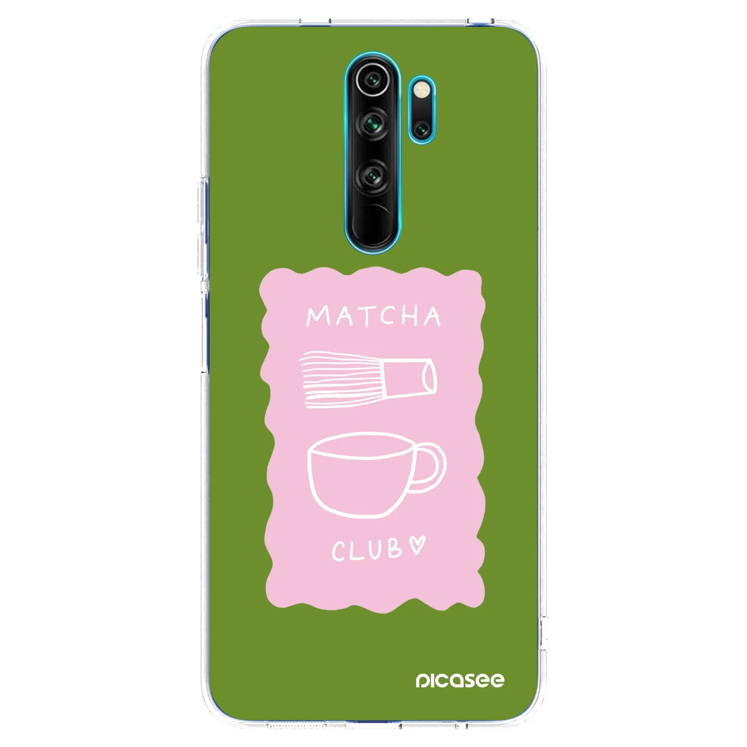 Picasee silikonski prozorni ovitek za Xiaomi Redmi Note 8 Pro - Matcha club
