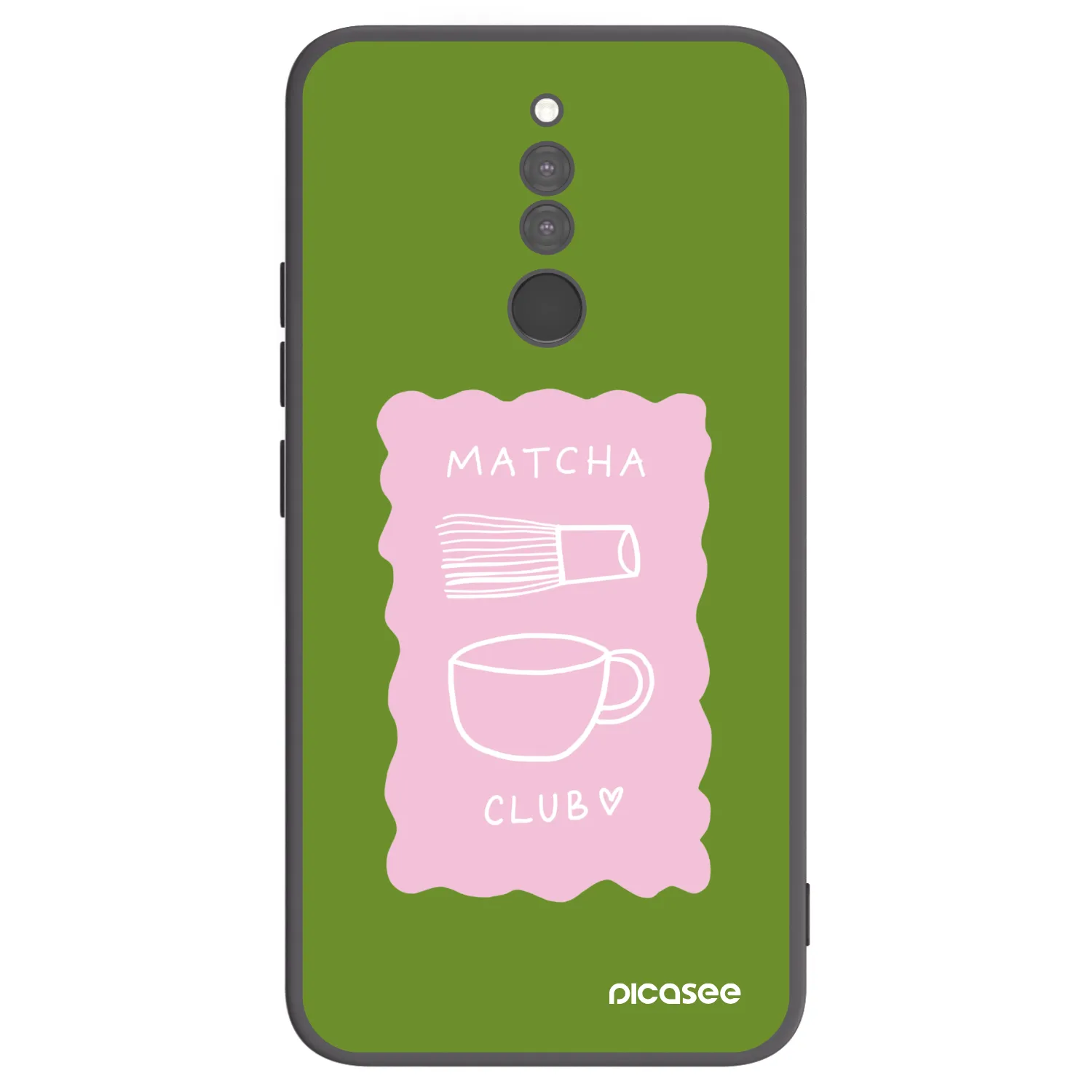 Picasee silikonski črni ovitek za Xiaomi Redmi 8 - Matcha club