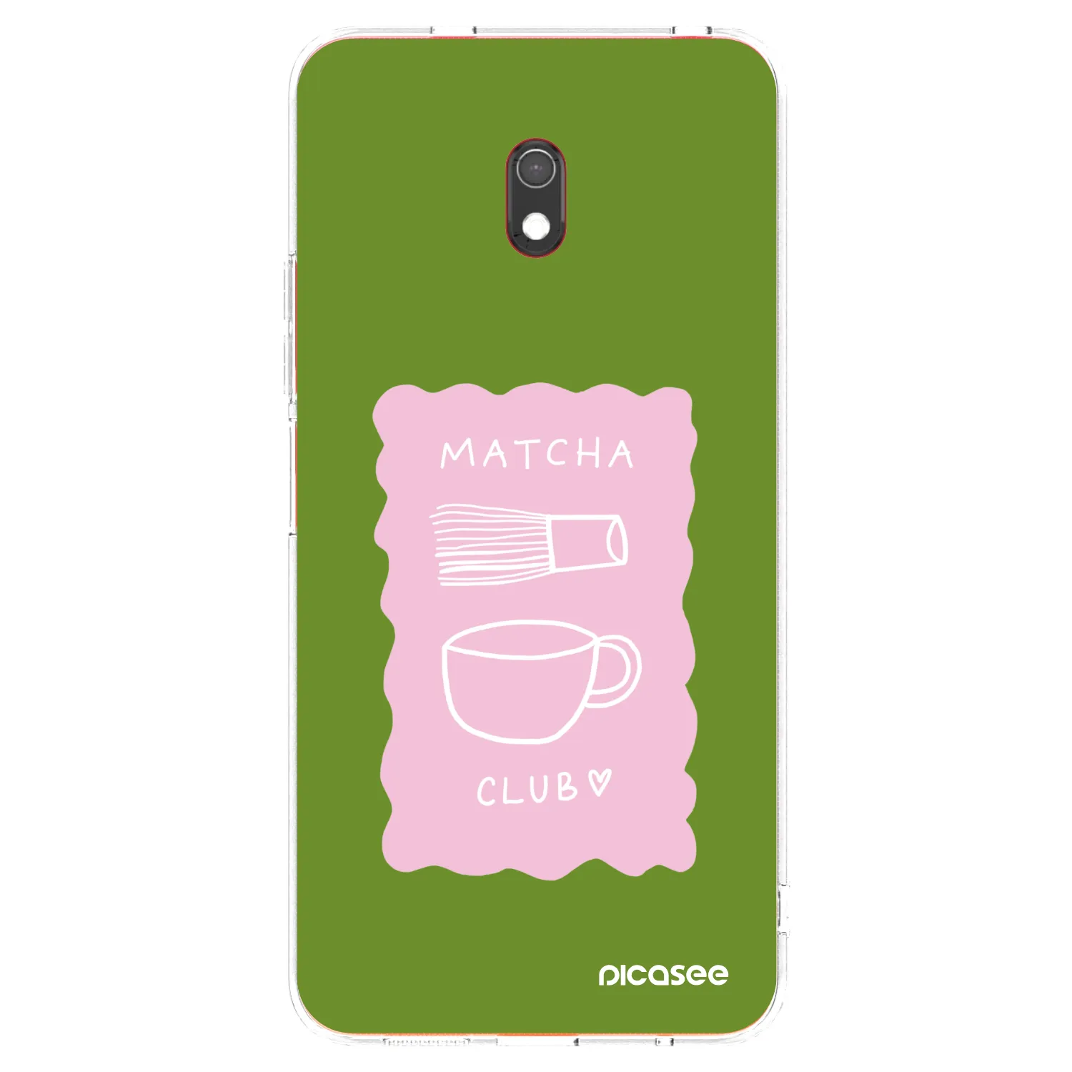 Picasee silikonski prozorni ovitek za Xiaomi Redmi 8A - Matcha club