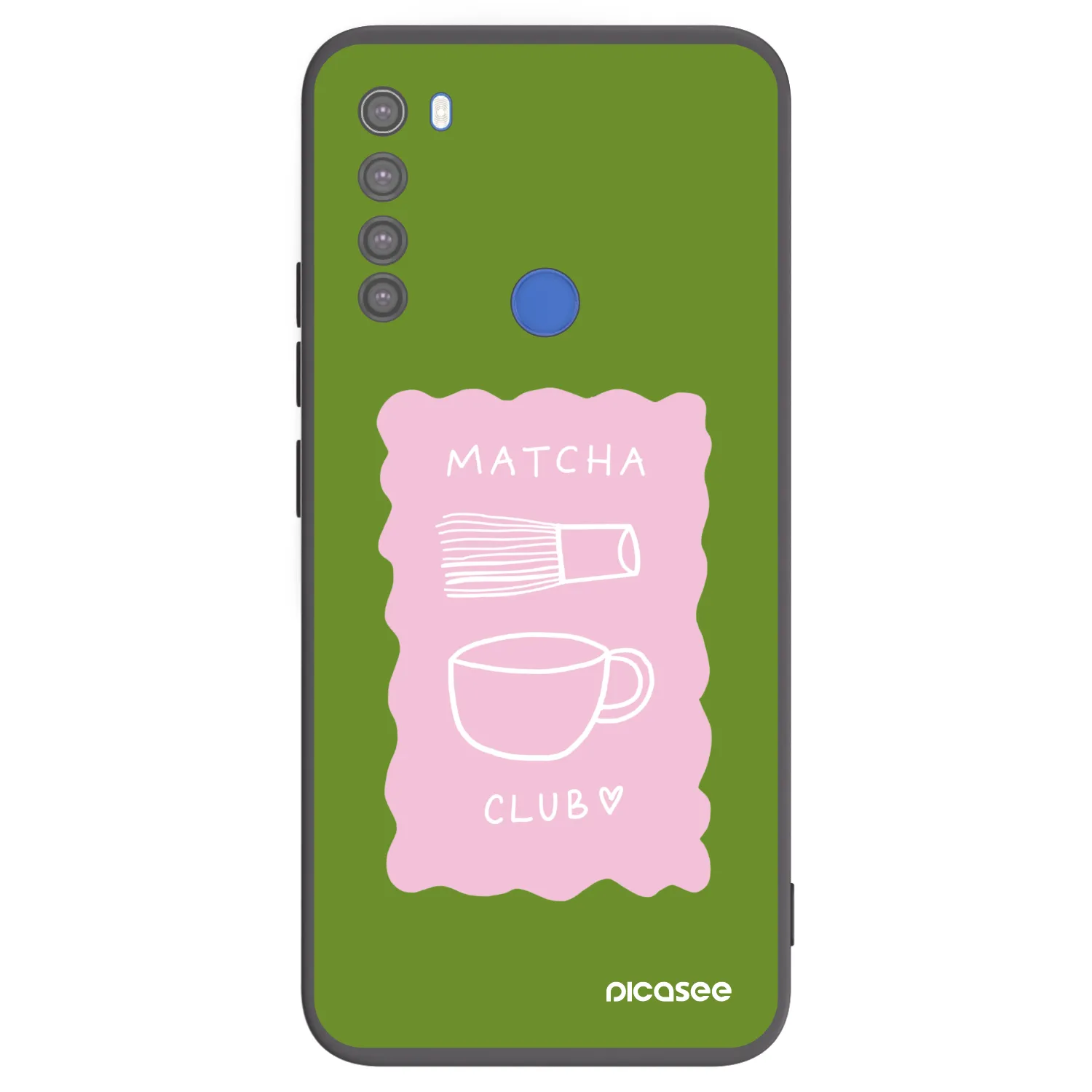 Picasee silikonski črni ovitek za Xiaomi Redmi Note 8T - Matcha club