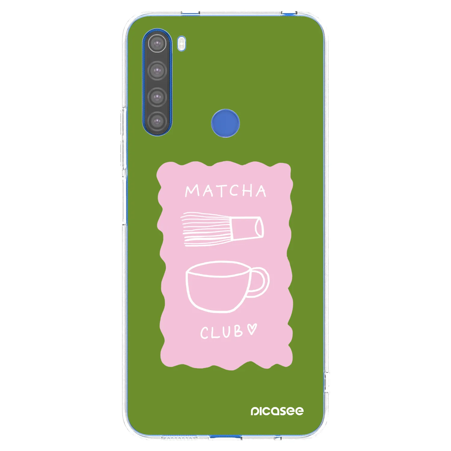 Picasee silikonski prozorni ovitek za Xiaomi Redmi Note 8T - Matcha club