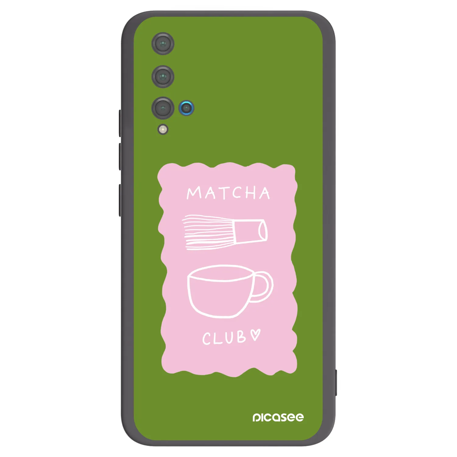 Picasee silikonski črni ovitek za Huawei Nova 5T - Matcha club
