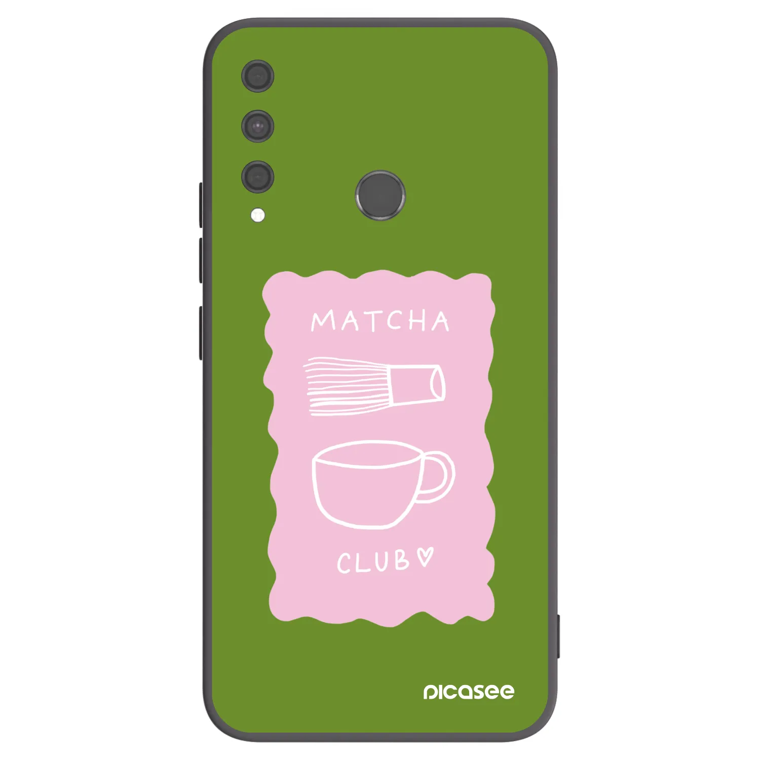 Picasee silikonski črni ovitek za Huawei P40 Lite E - Matcha club