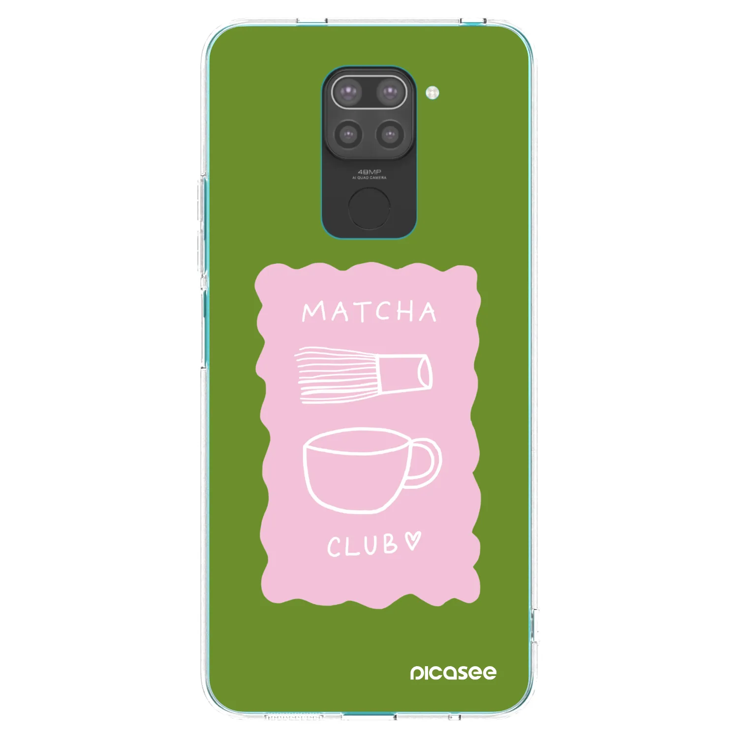 Picasee silikonski črni ovitek za Xiaomi Redmi Note 9 - Matcha club
