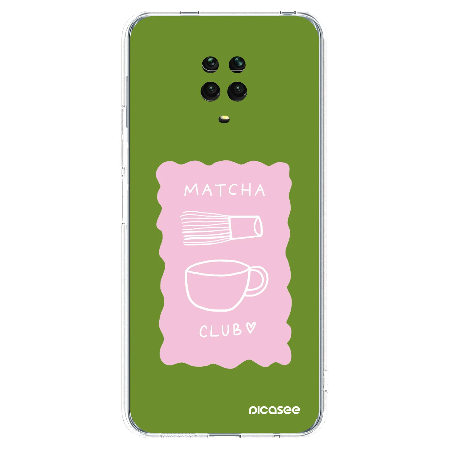 Picasee silikonski prozorni ovitek za Xiaomi Redmi Note 9S - Matcha club
