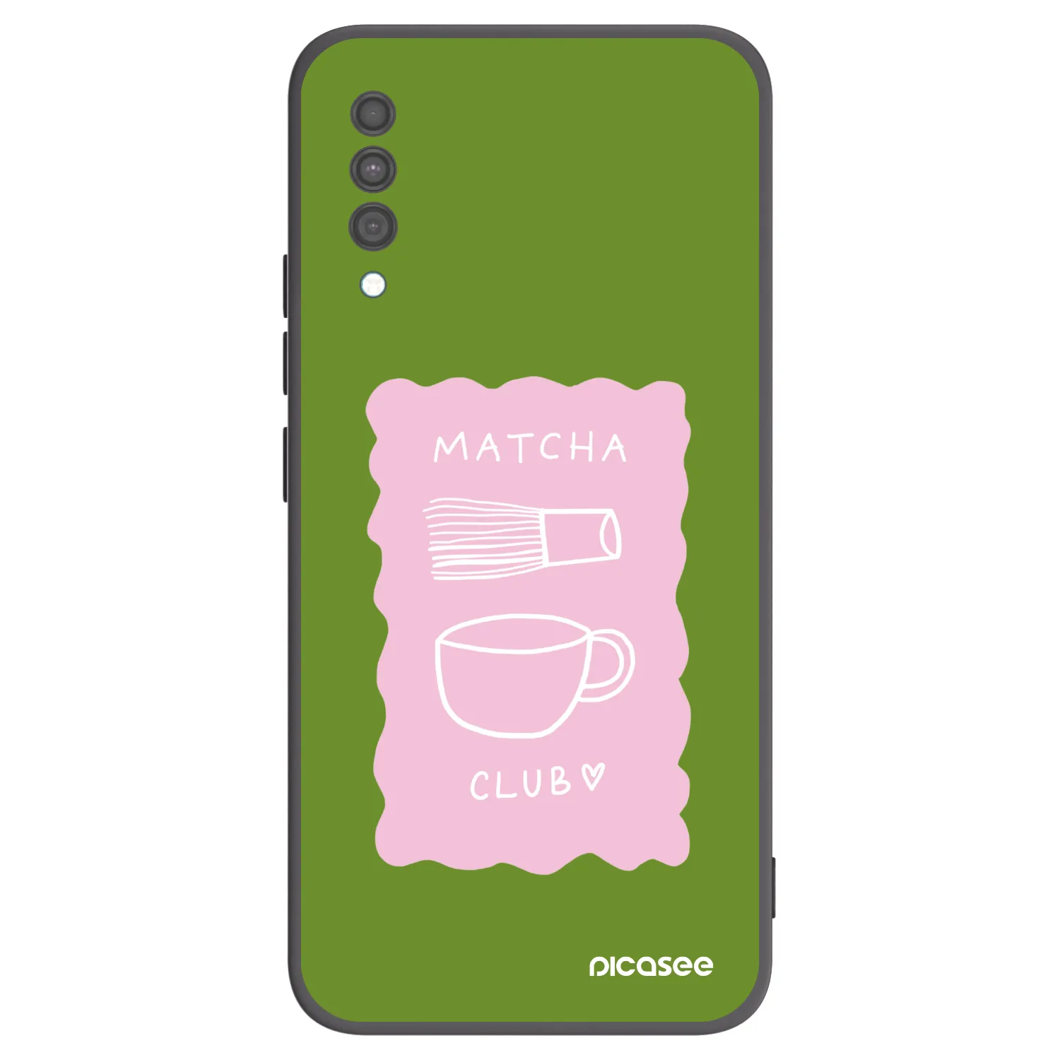 Picasee silikonski črni ovitek za Samsung Galaxy A30s A307F - Matcha club
