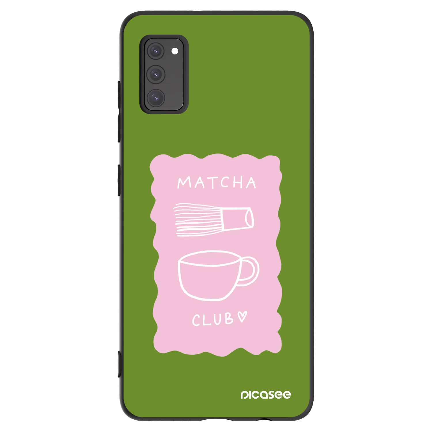 Picasee silikonski črni ovitek za Samsung Galaxy A41 A415F - Matcha club