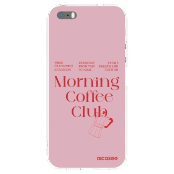 Picasee silikonski prozorni ovitek za Apple iPhone 5/5S/SE - Morning